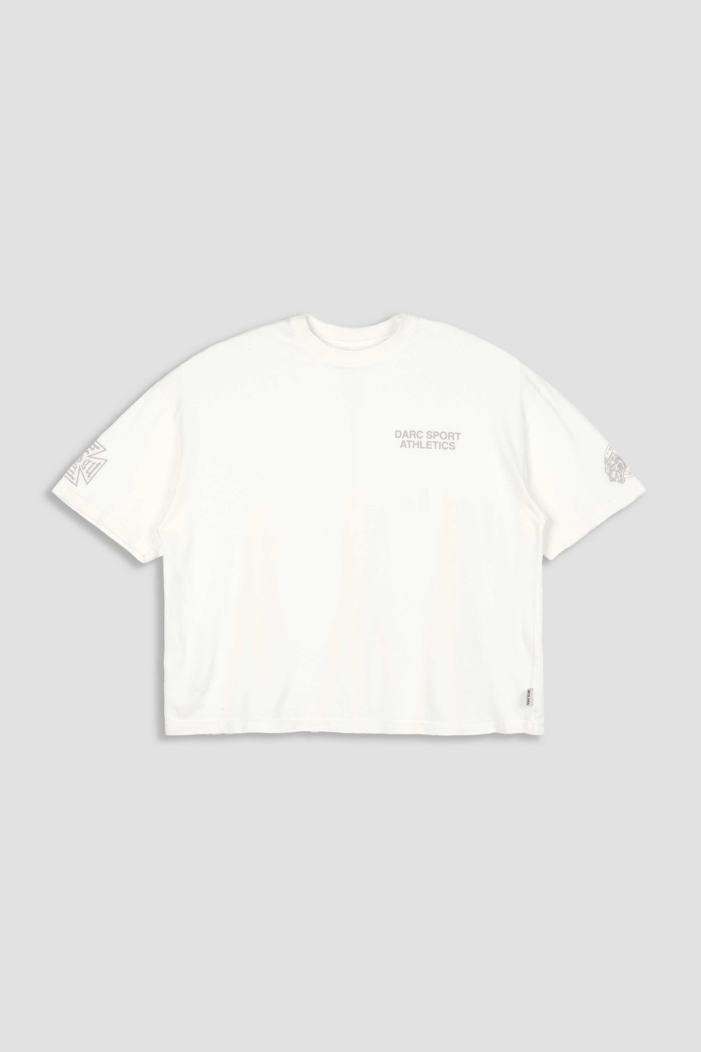Darc Sport Athletics Premium Box Cut Tee in Cream