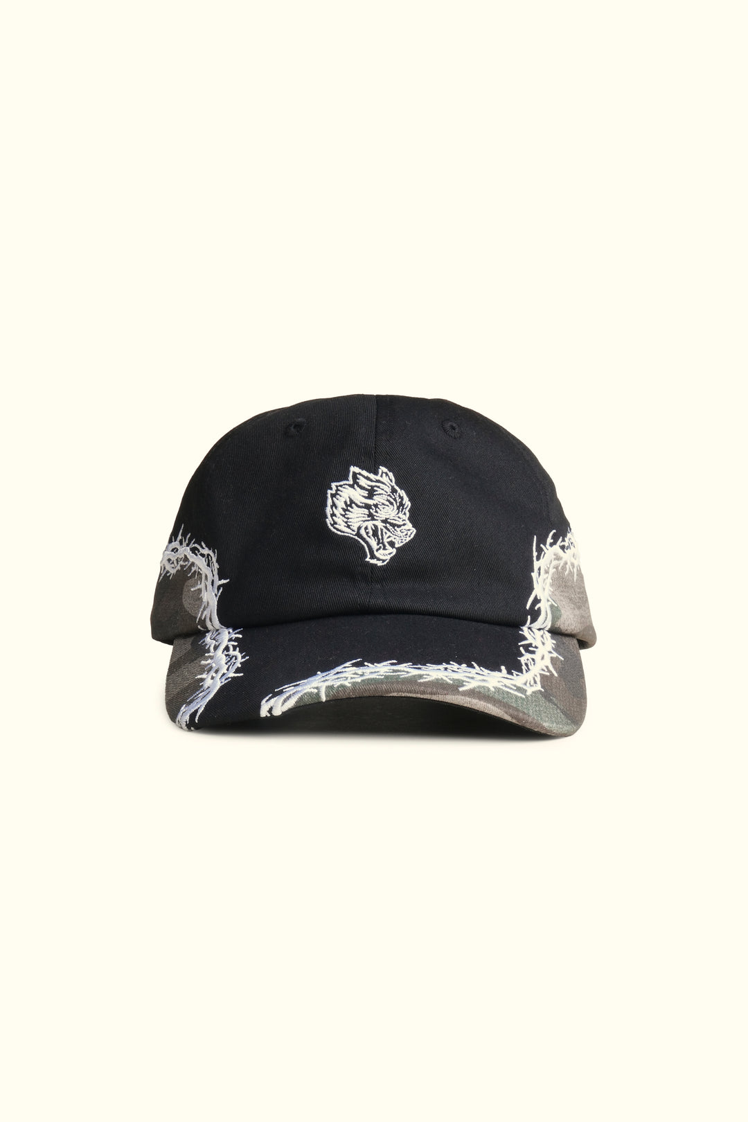 Ohana Thorns Dad Hat V2 in Black/Ohana Woodland Camo