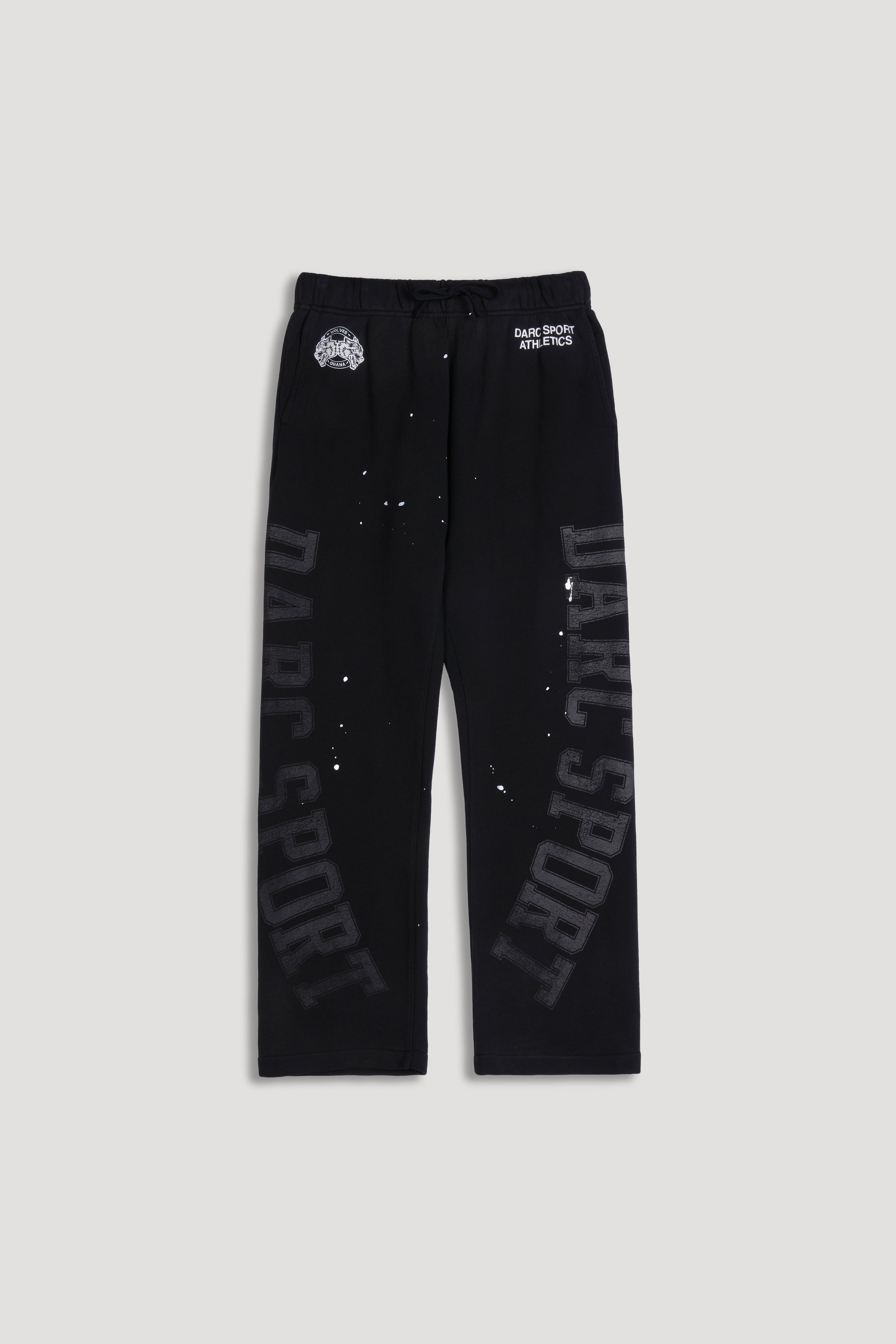 Darc Sport Athletic Club Bigelow Sweat Pants in Black Drift Wash