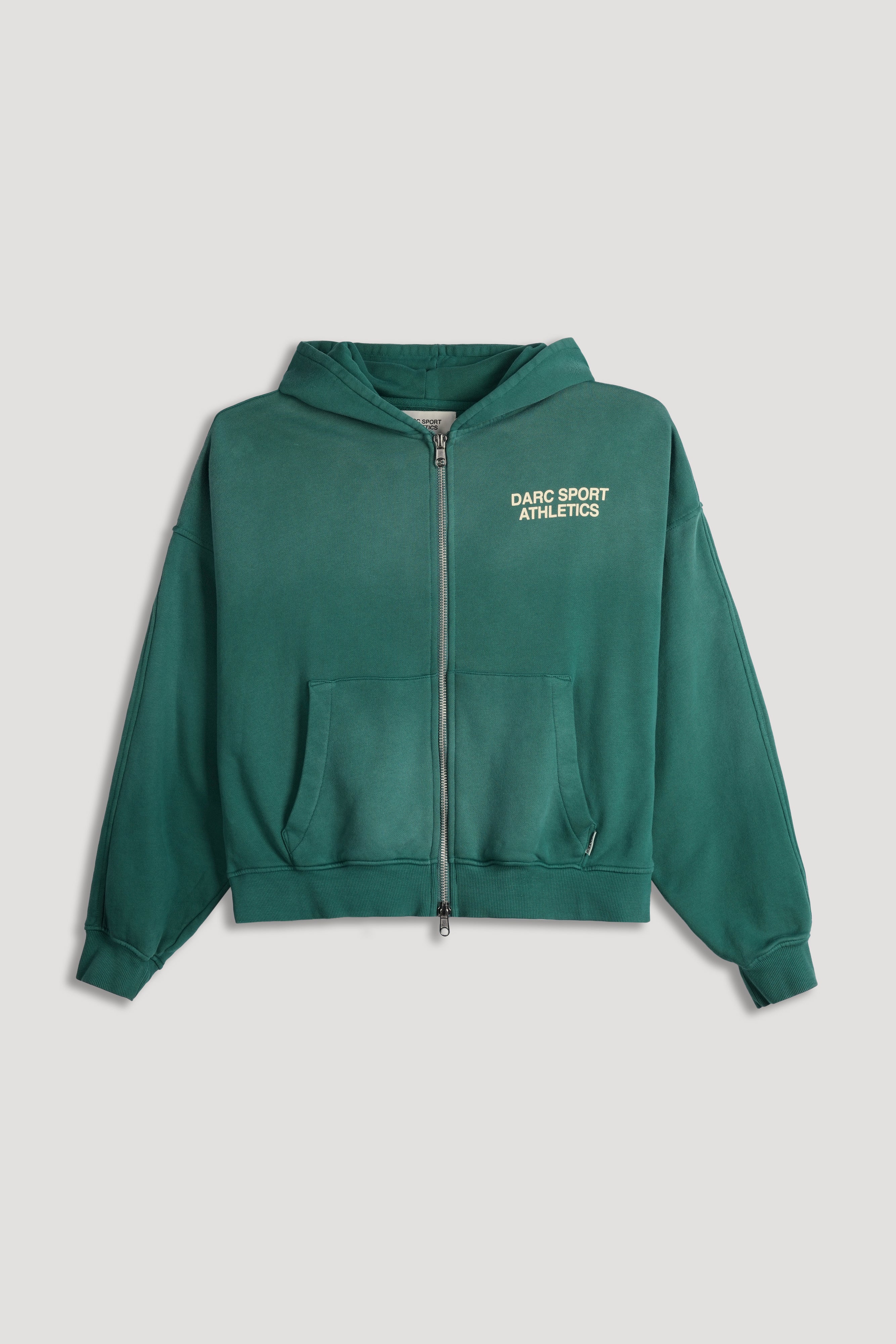 "Darco" Double Zip Hoodie in Sierra Pine Sun Fade