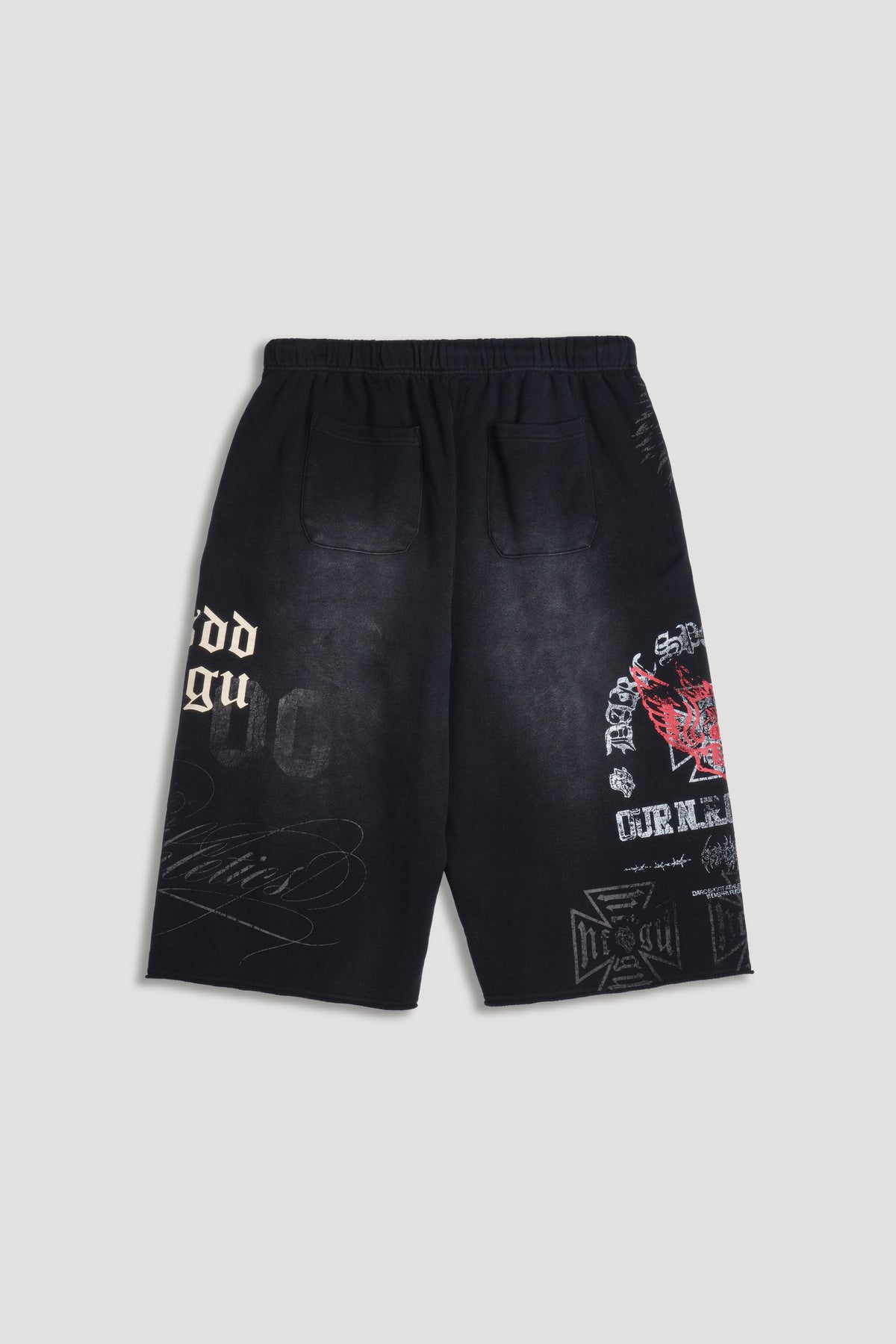 IRL Capri Sweat Pants In Black Super Sun Fade