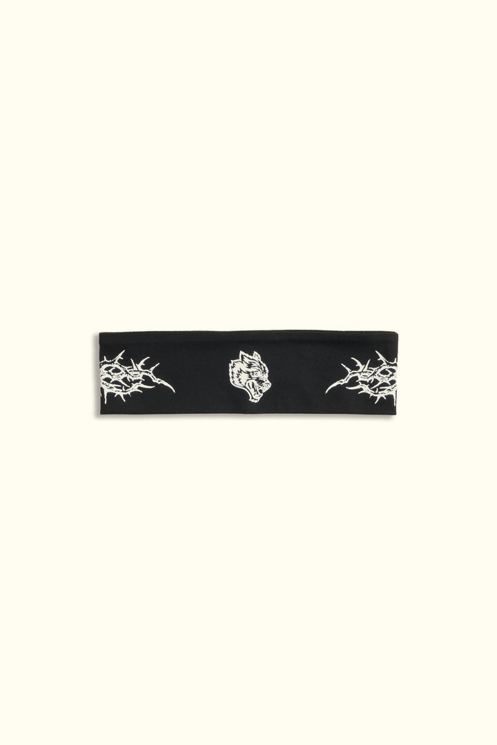Thorns Wide Headband in Black