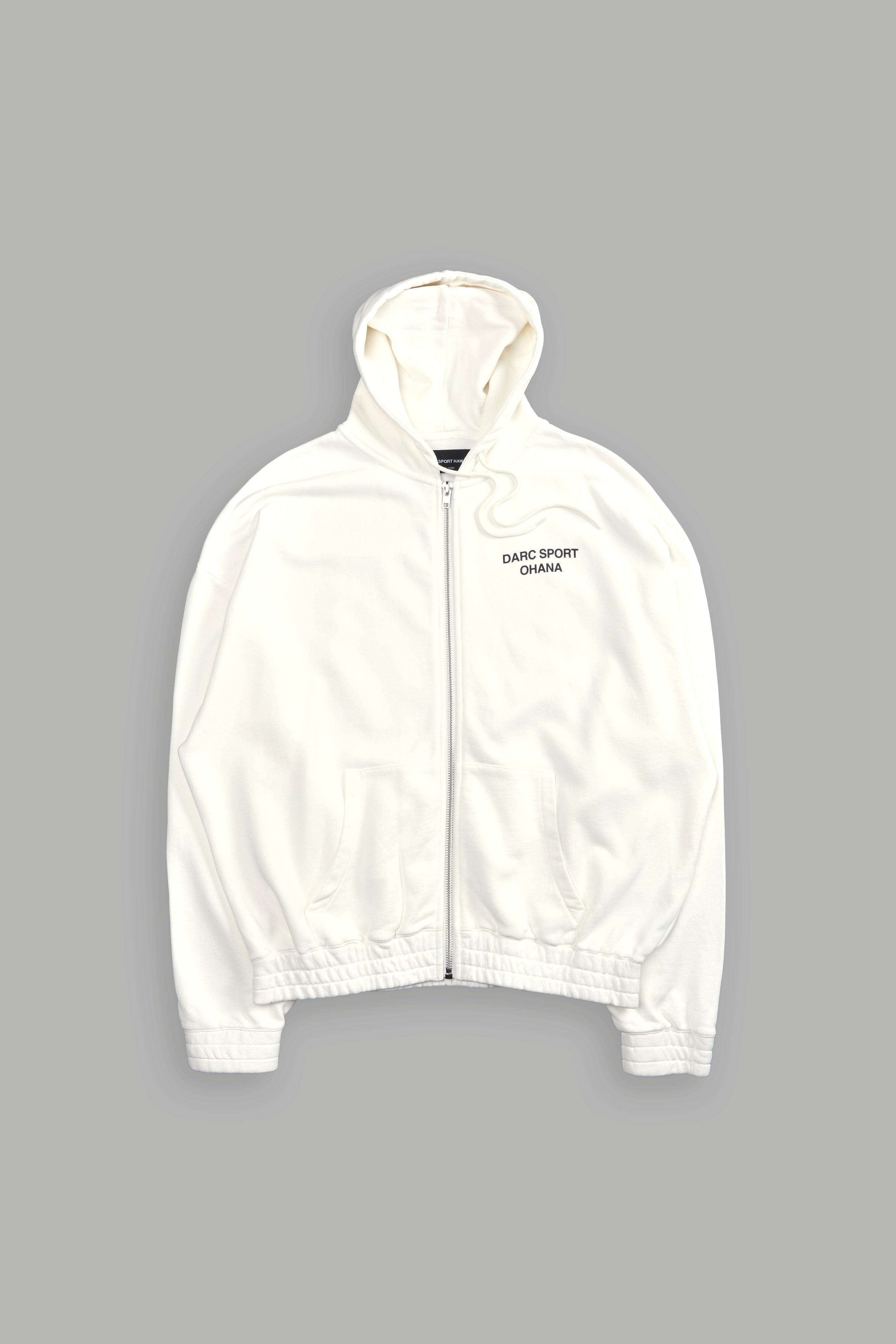 Darc Sport Ohana "Chambers" Zip Hoodie in Cream