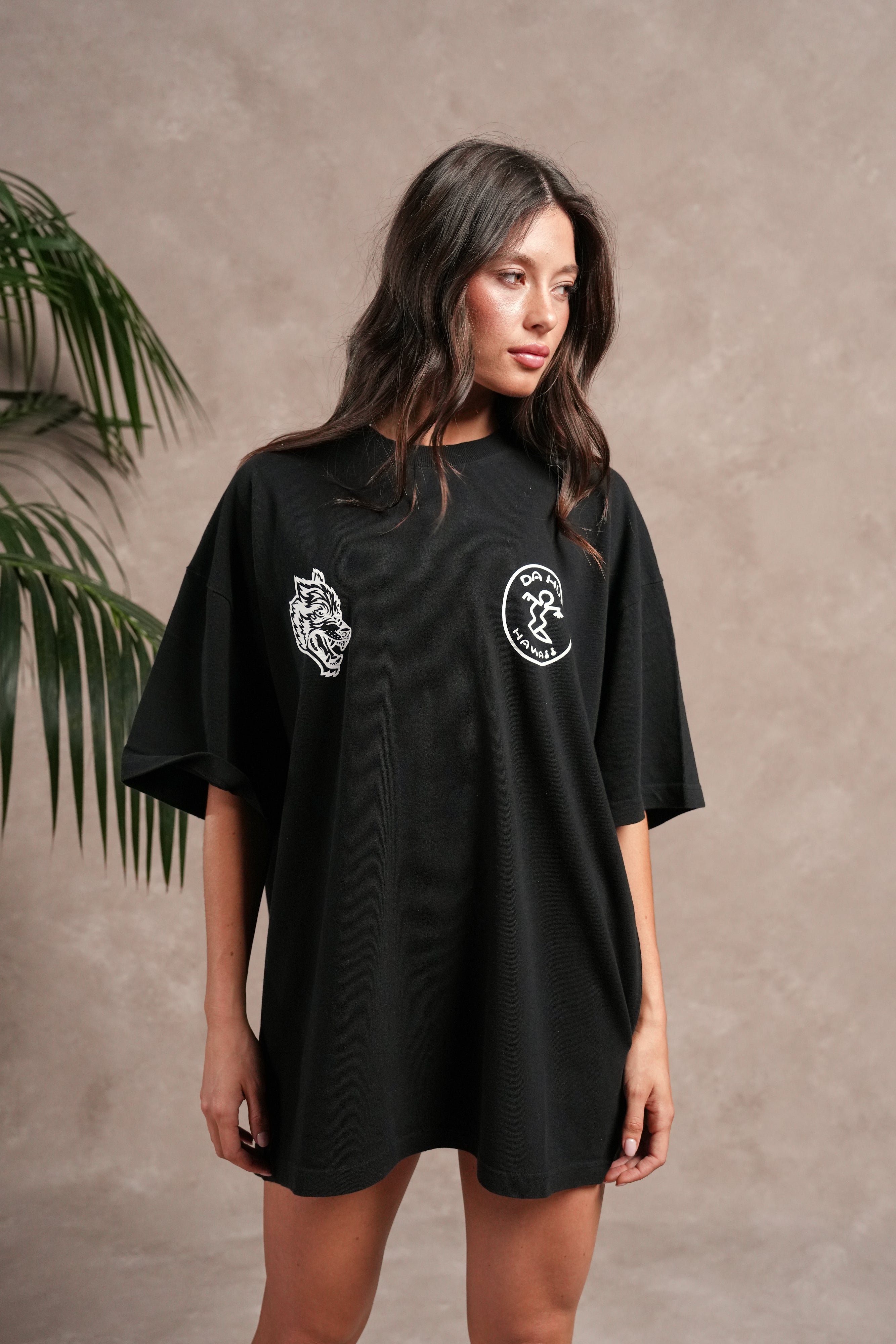 Darc Sport X Da Hui Premium Oversized Tee in Black
