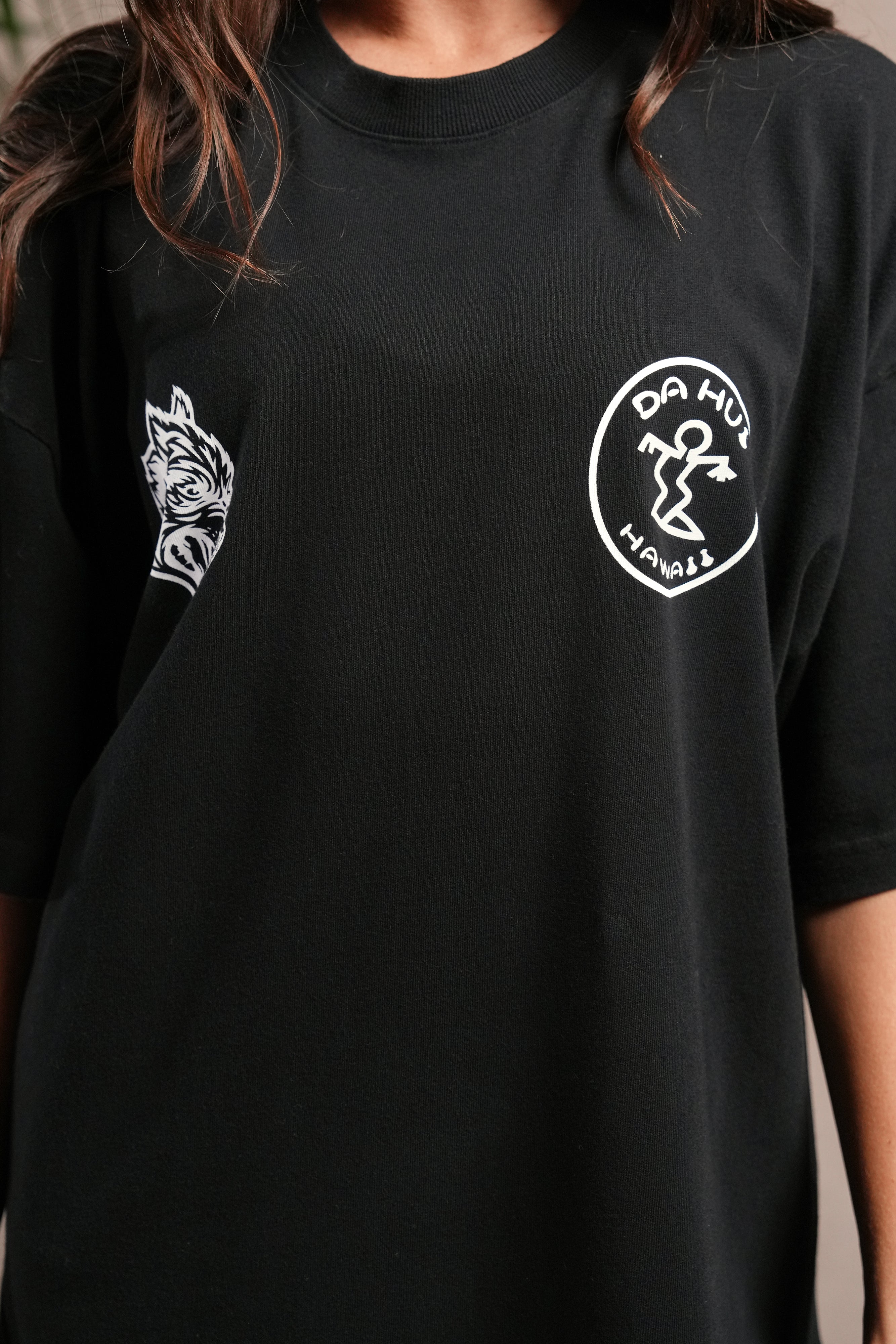 Darc Sport X Da Hui Premium Oversized Tee in Black