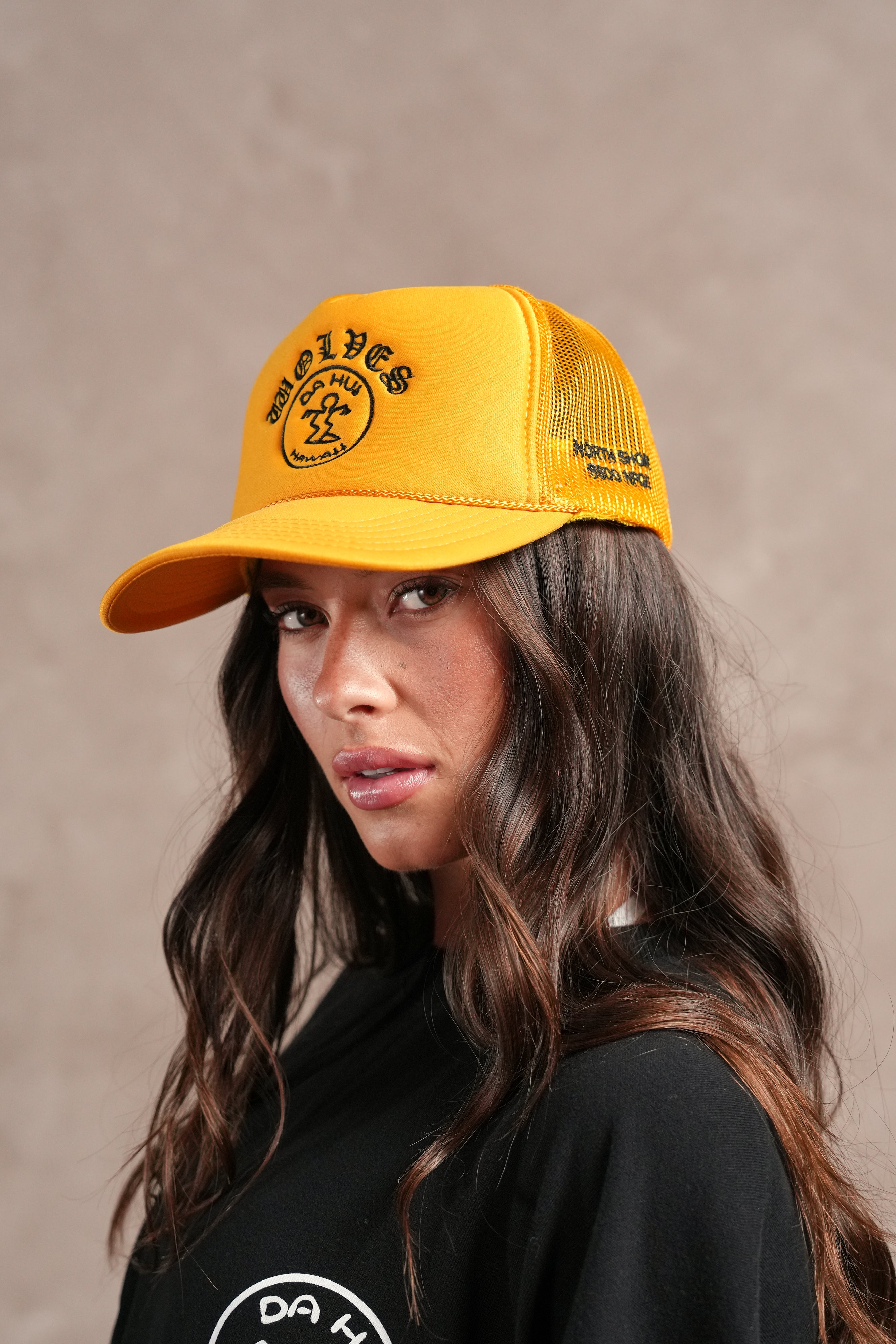 Darc Sport X Da Hui Trucker Hat in Gold