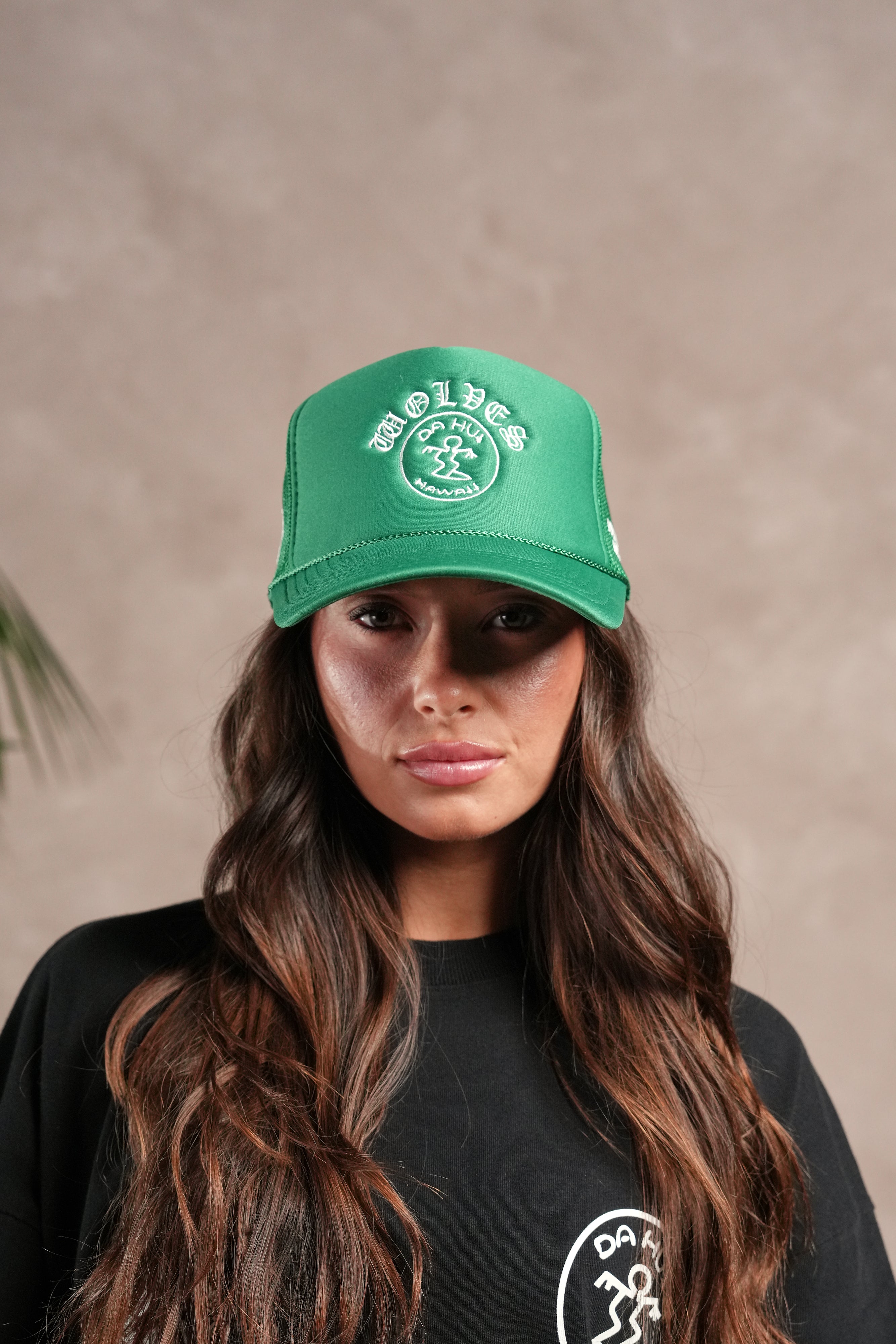 Darc Sport X Da Hui Trucker Hat in Green