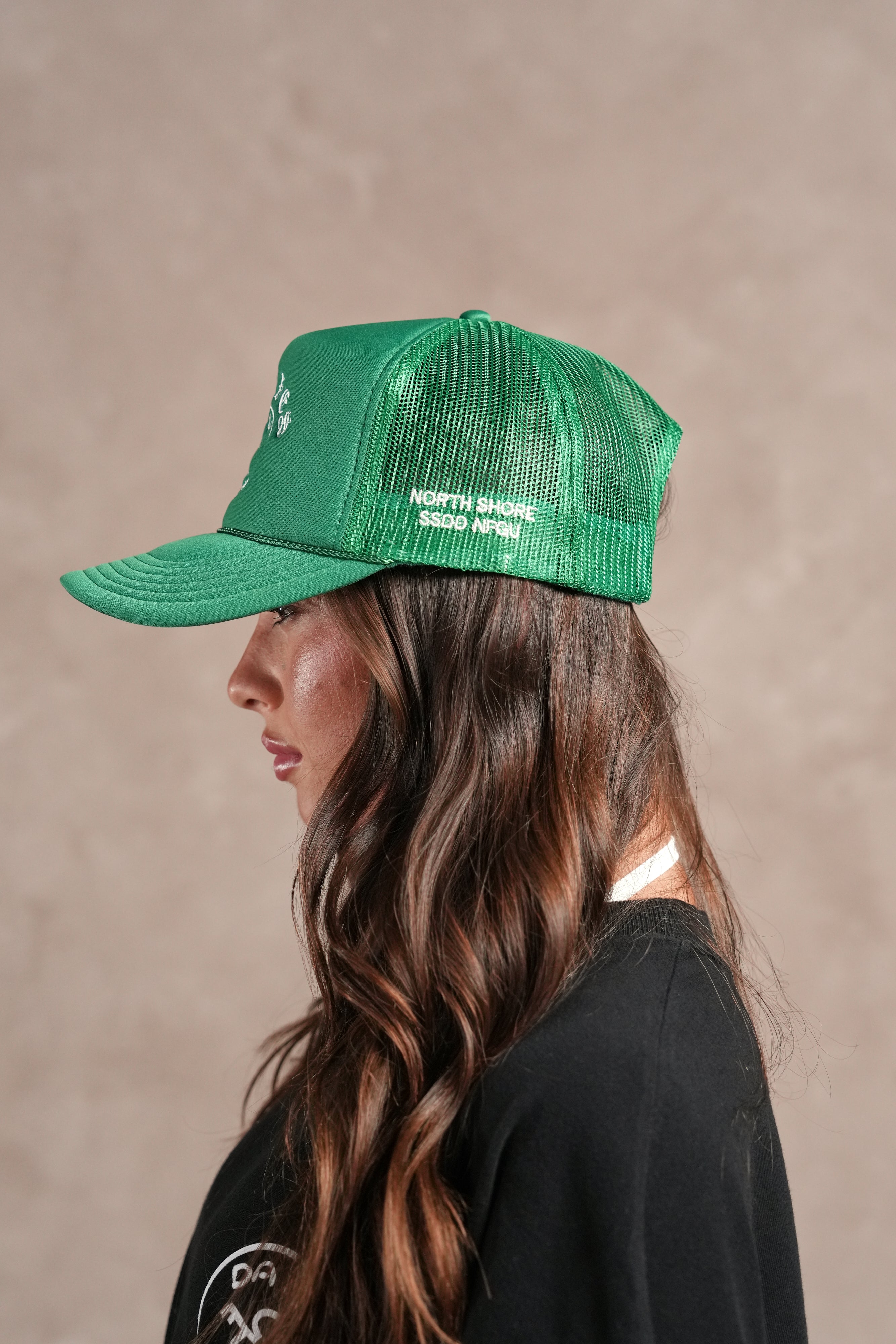 Darc Sport X Da Hui Trucker Hat in Green