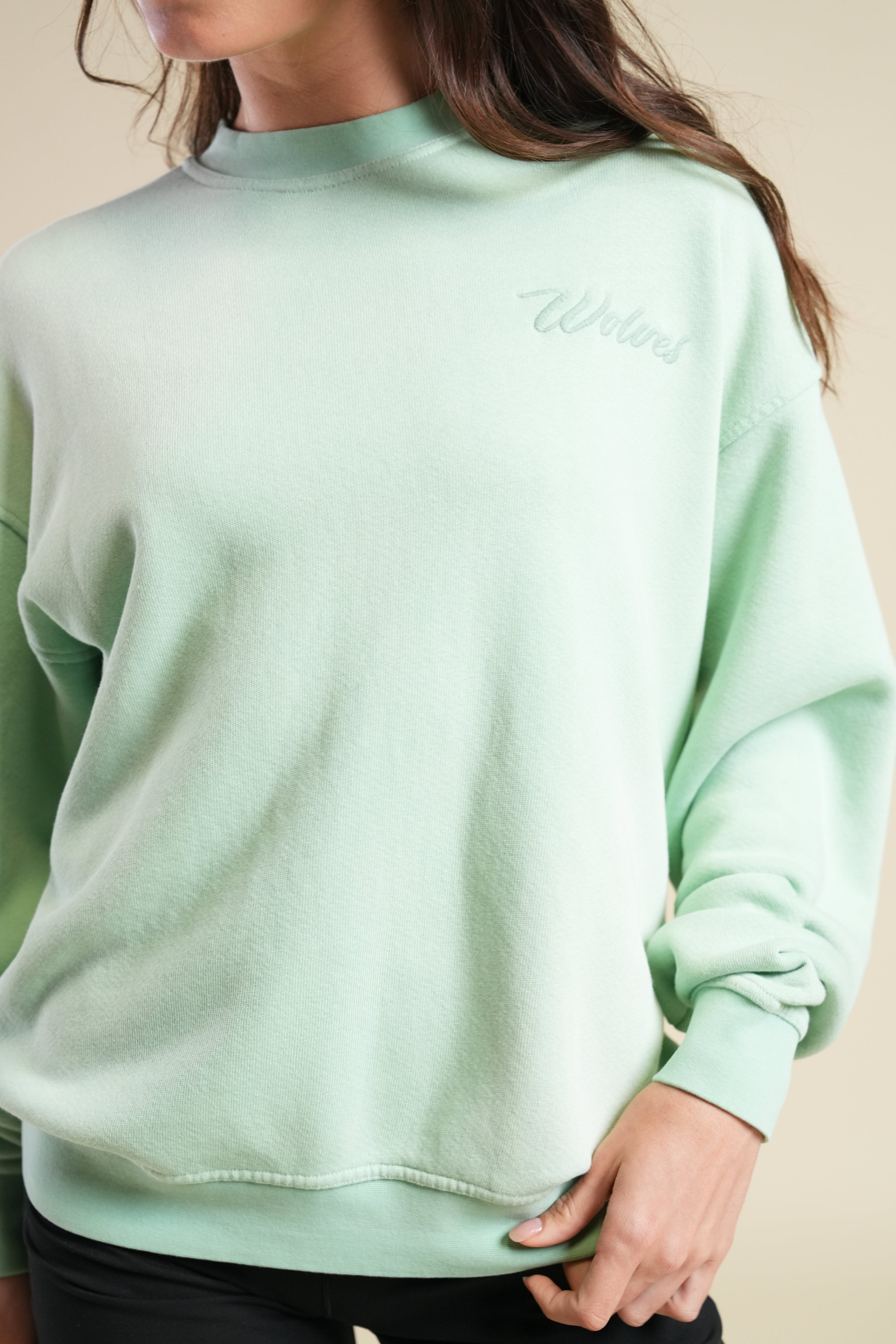 Cursive Wolves Premium London Crewneck