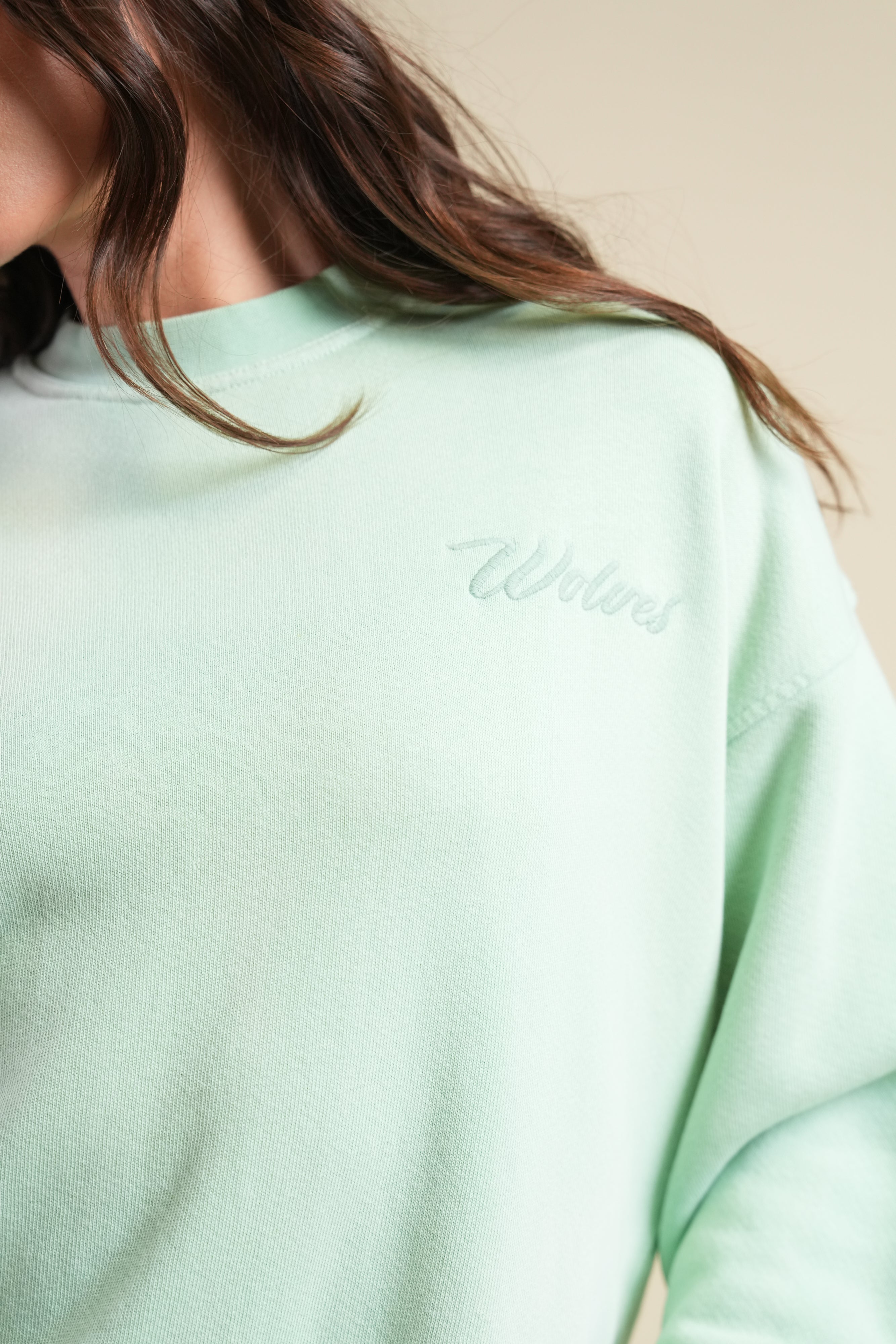 Cursive Wolves Premium London Crewneck