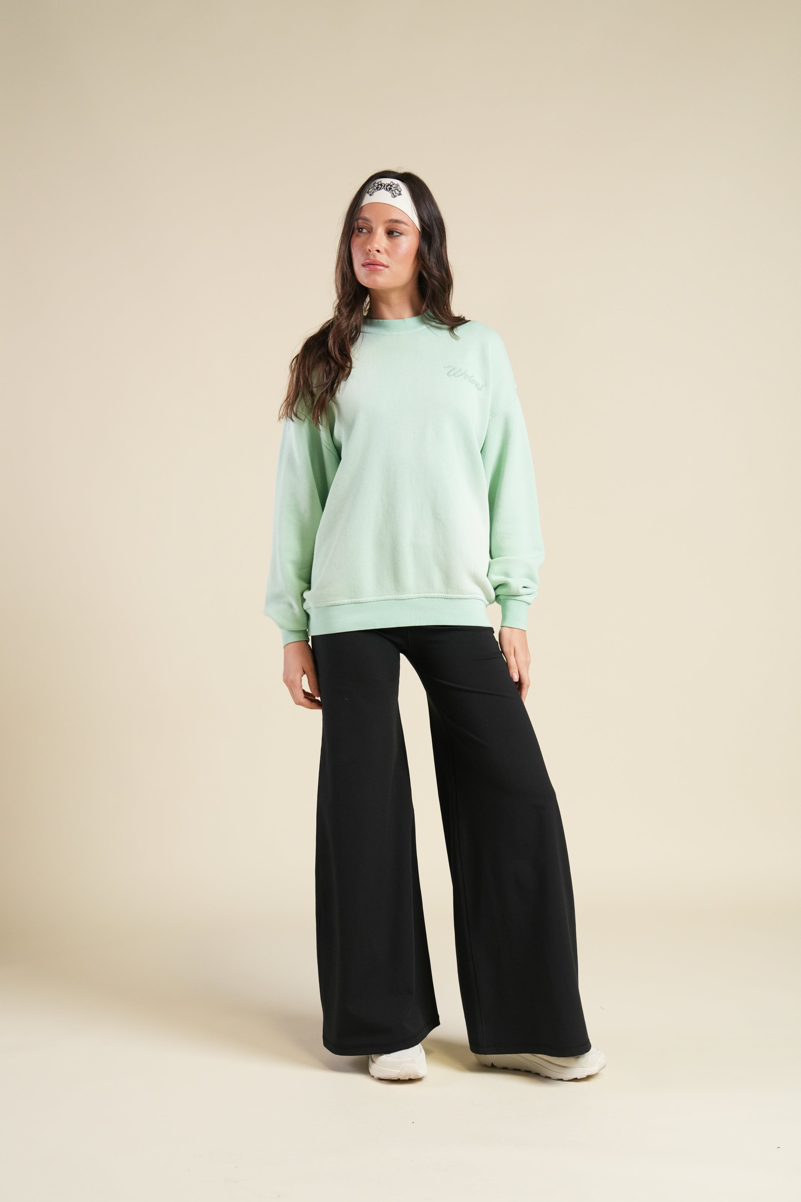 Cursive Wolves Premium London Crewneck