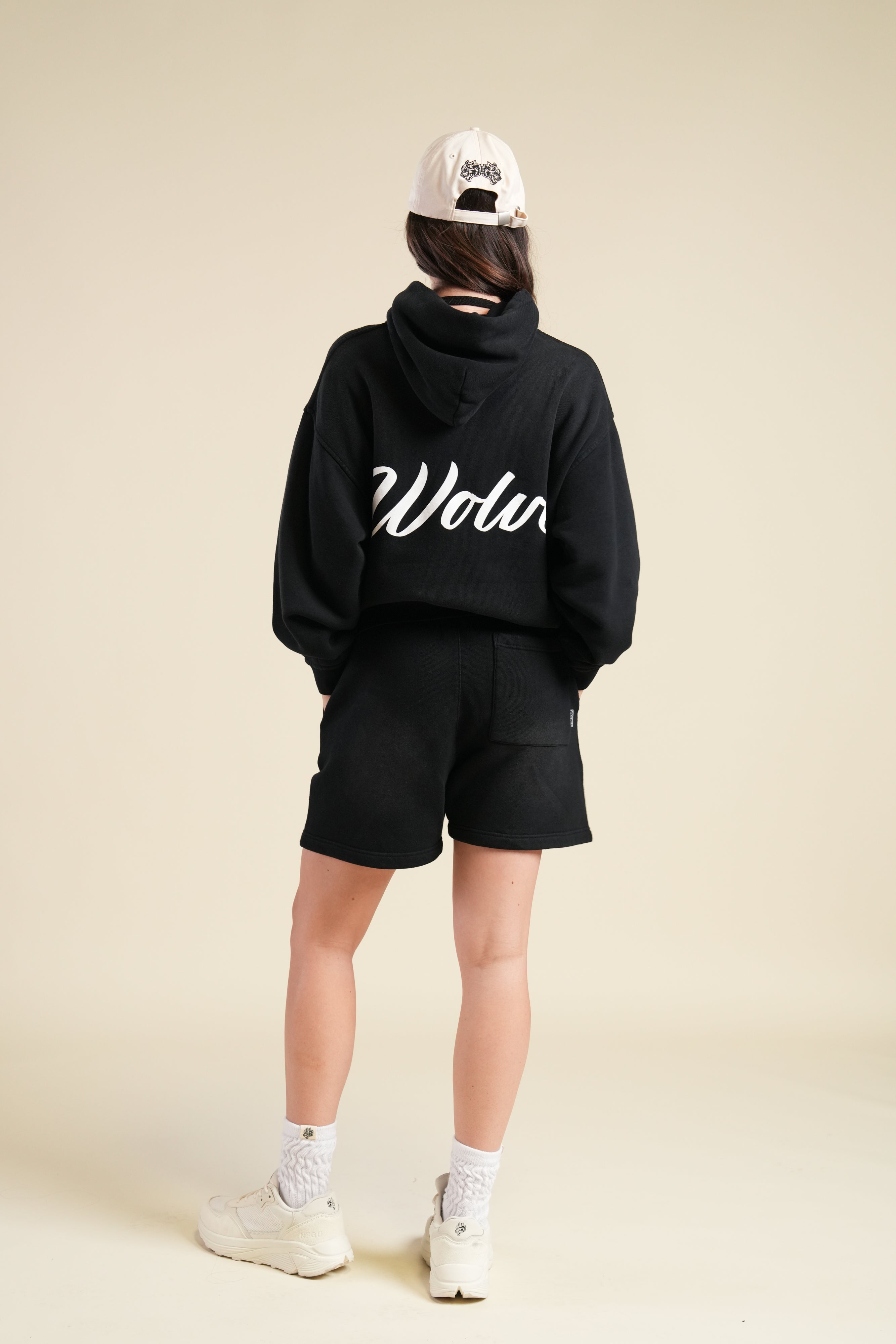 Back Cursive Wolves "Pierce" Hoodie