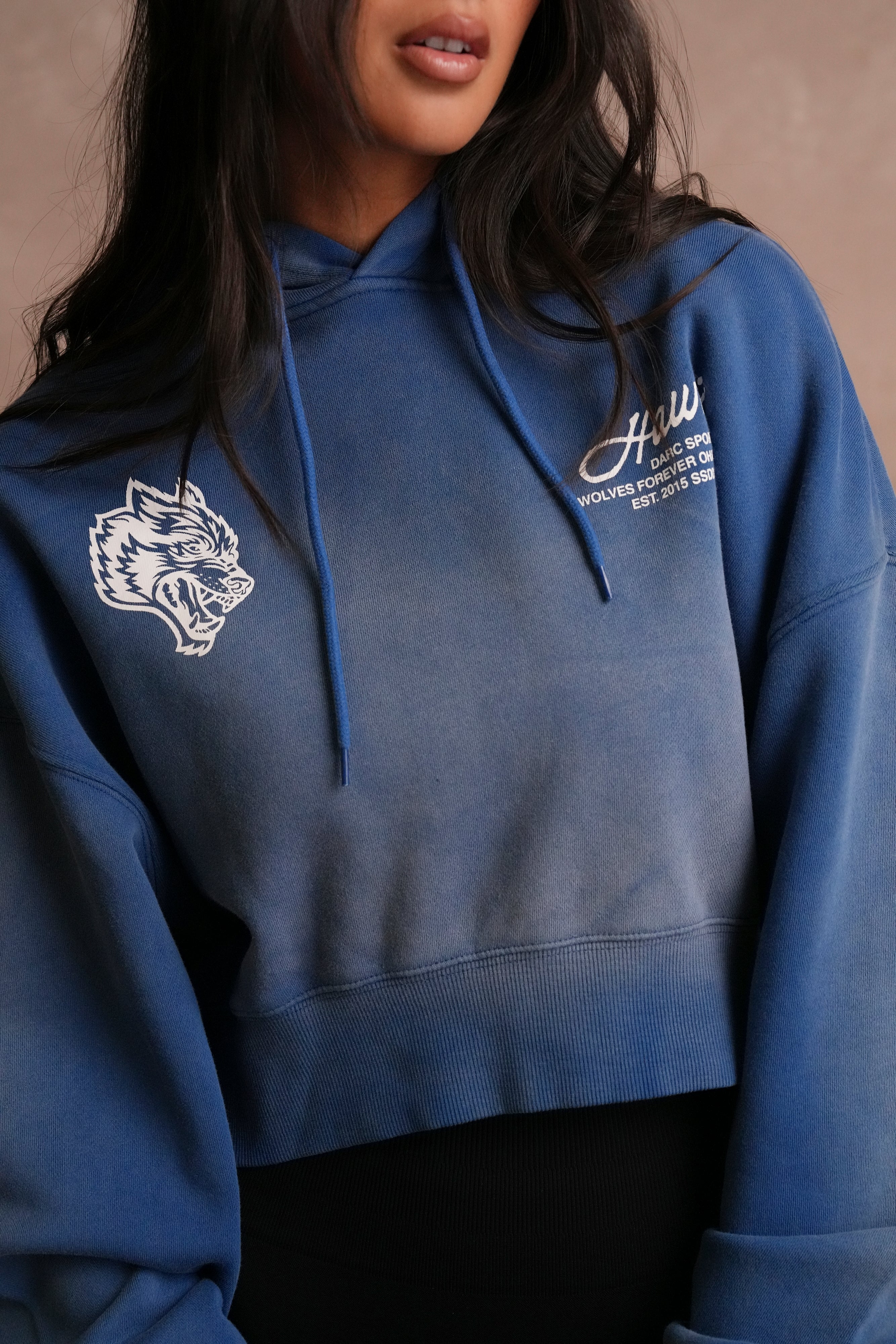 Wolves Hawaii "Ava" Hoodie in Darc Cobalt Sun Fade