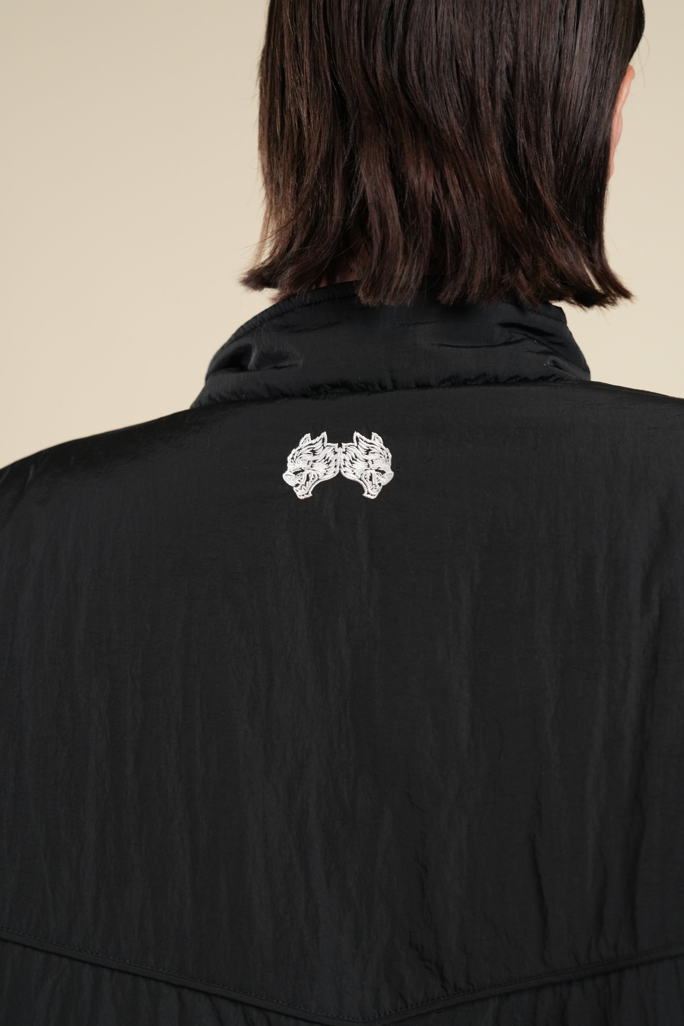 Cursive Wolves She Sherpa Lined Balboa Jacket