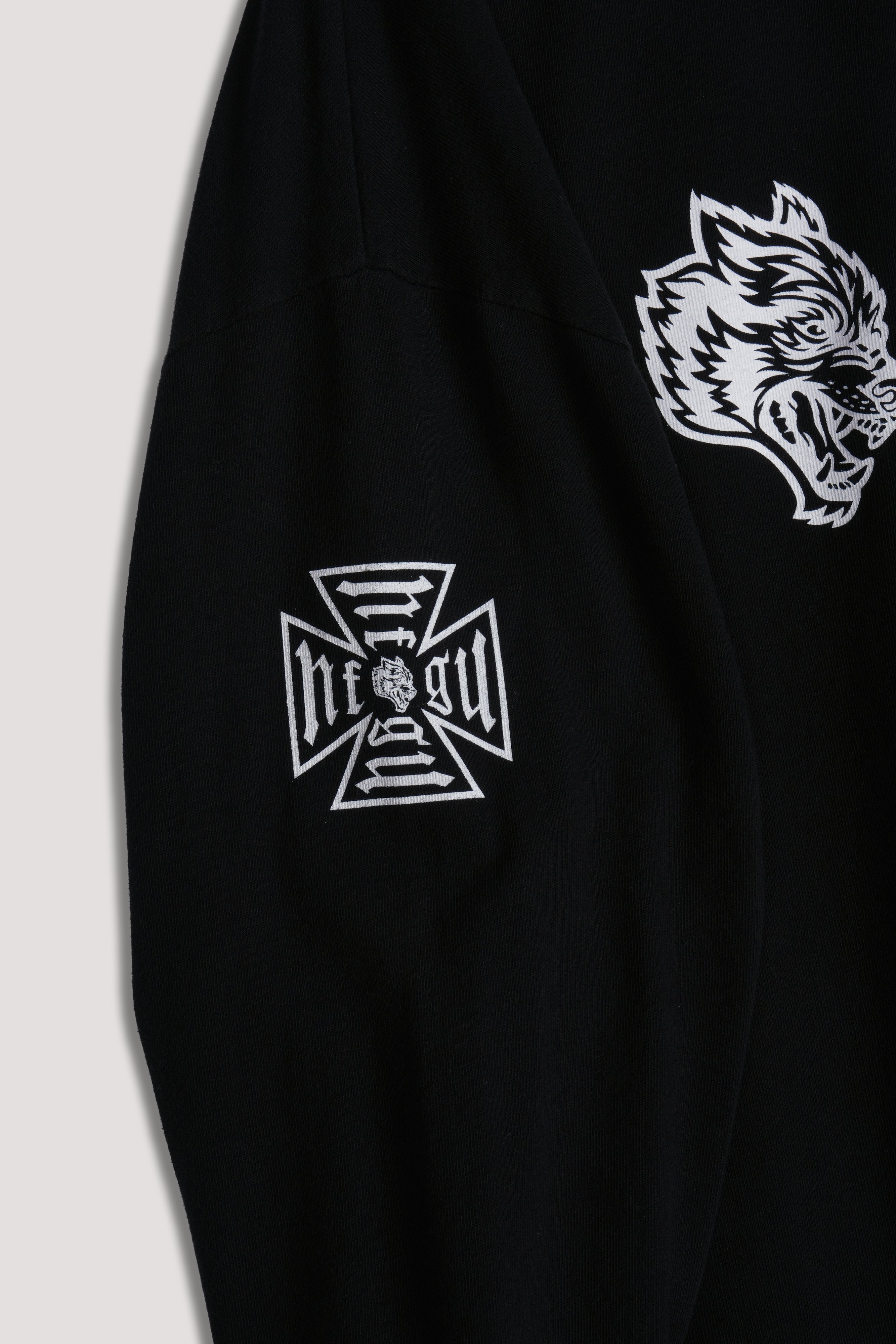 North F*Ckin Shore Premium Box Cut Ls Tee in Black