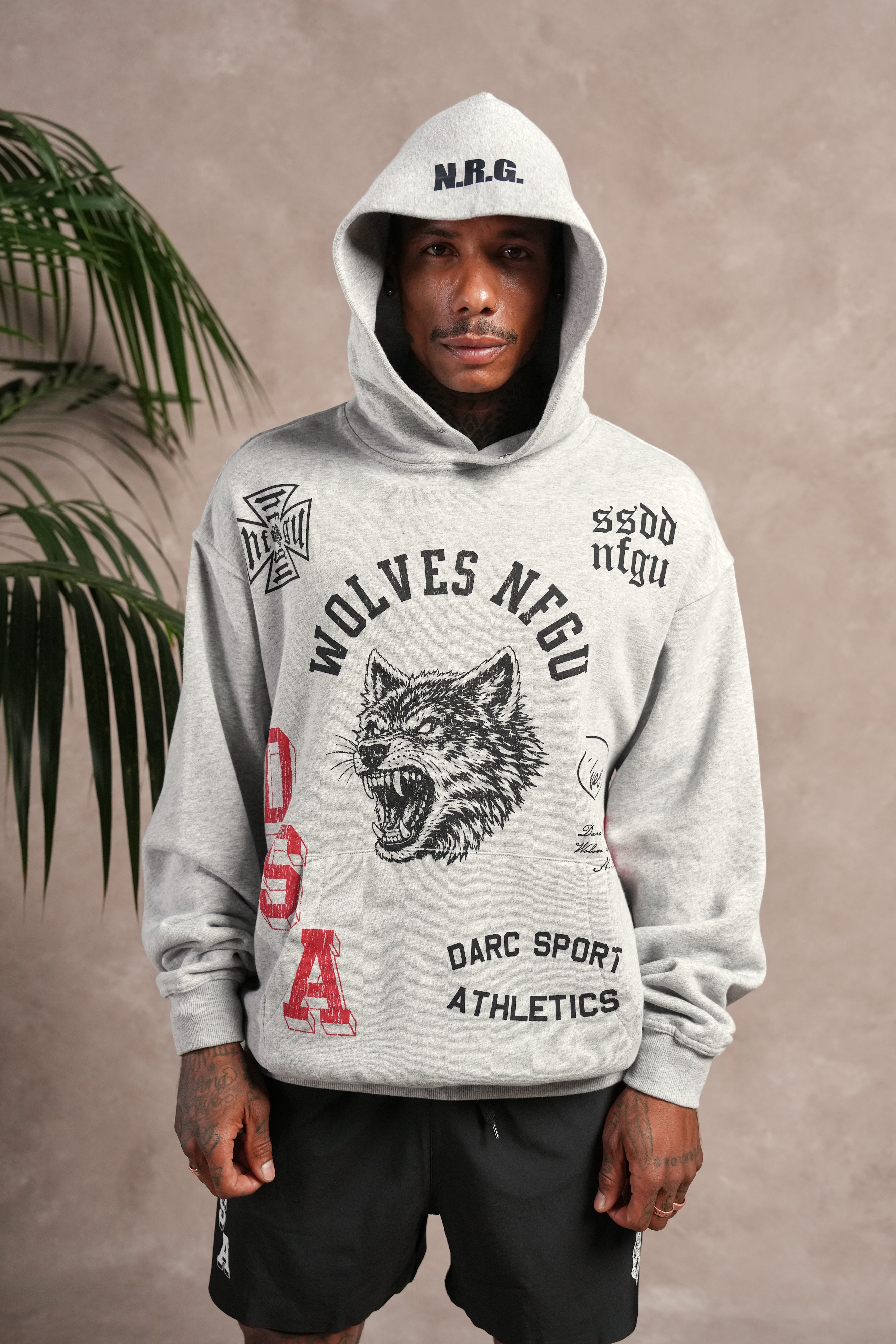 DARC SPORT Wolves 水着 28 Wolves Athletics Pierce Hoodie in Light Athletic Gray