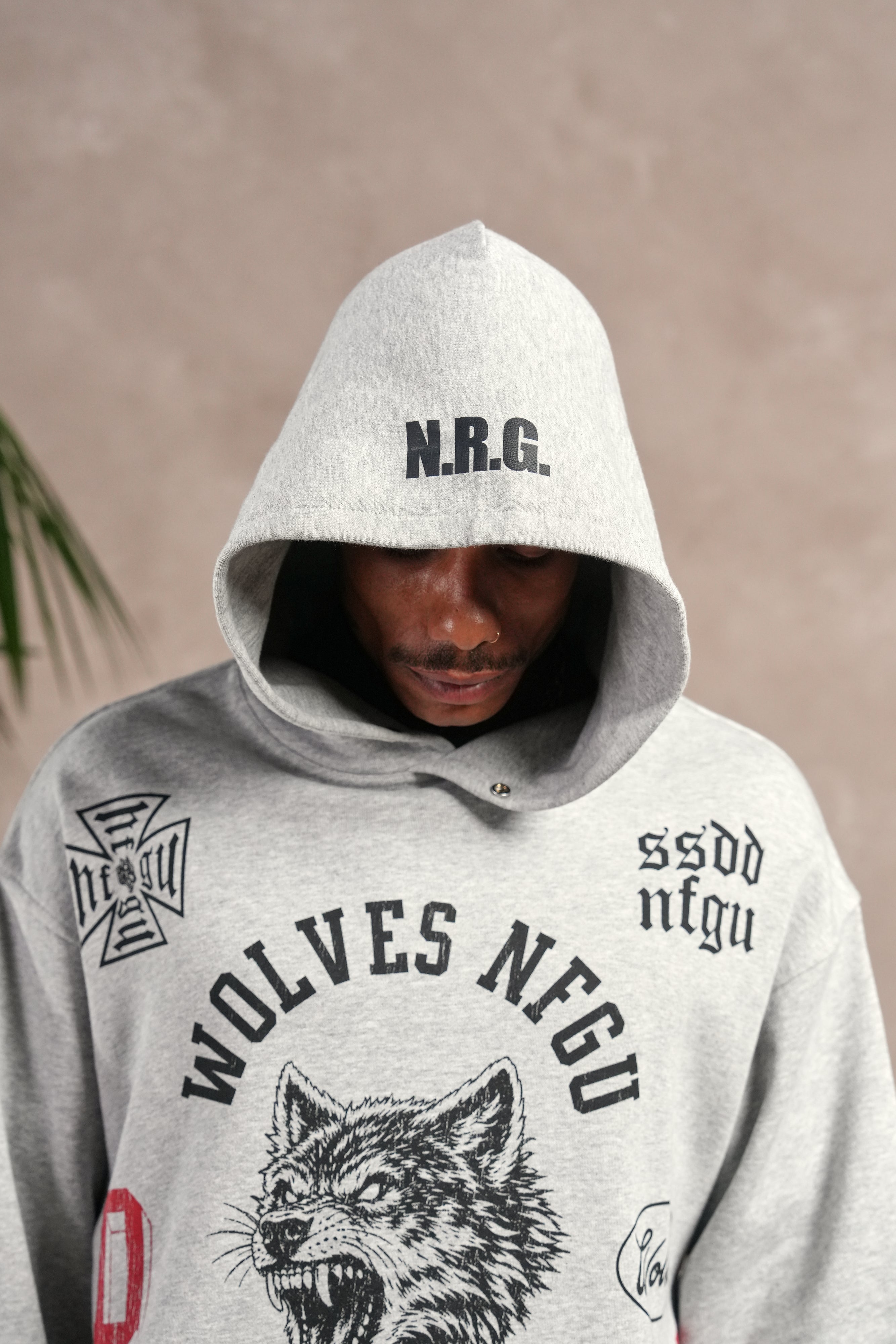 Wolves Athletics Pierce Hoodie in Light Athletic Gray