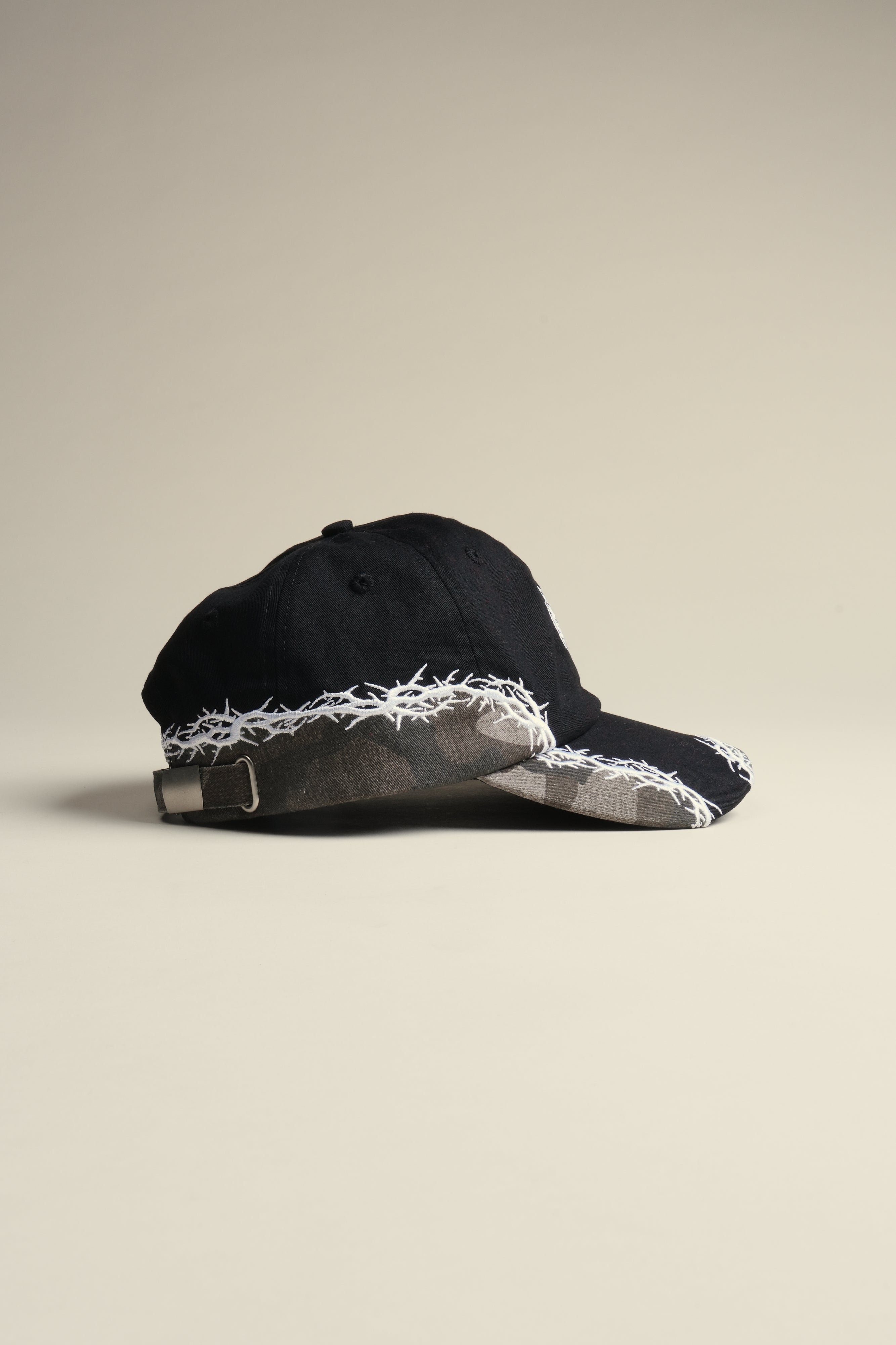 Ohana Thorns Dad Hat V2 in Black/Ohana Woodland Camo