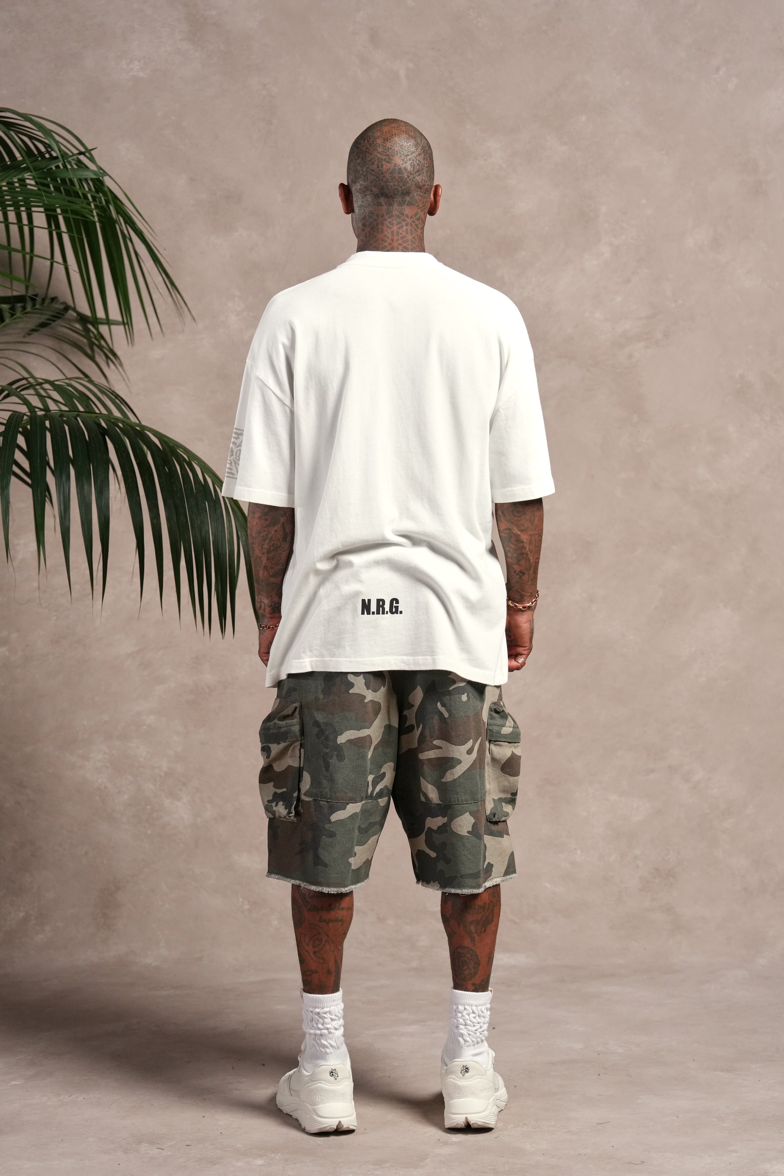 N.R.G. Premium Oversized Tee in Cream