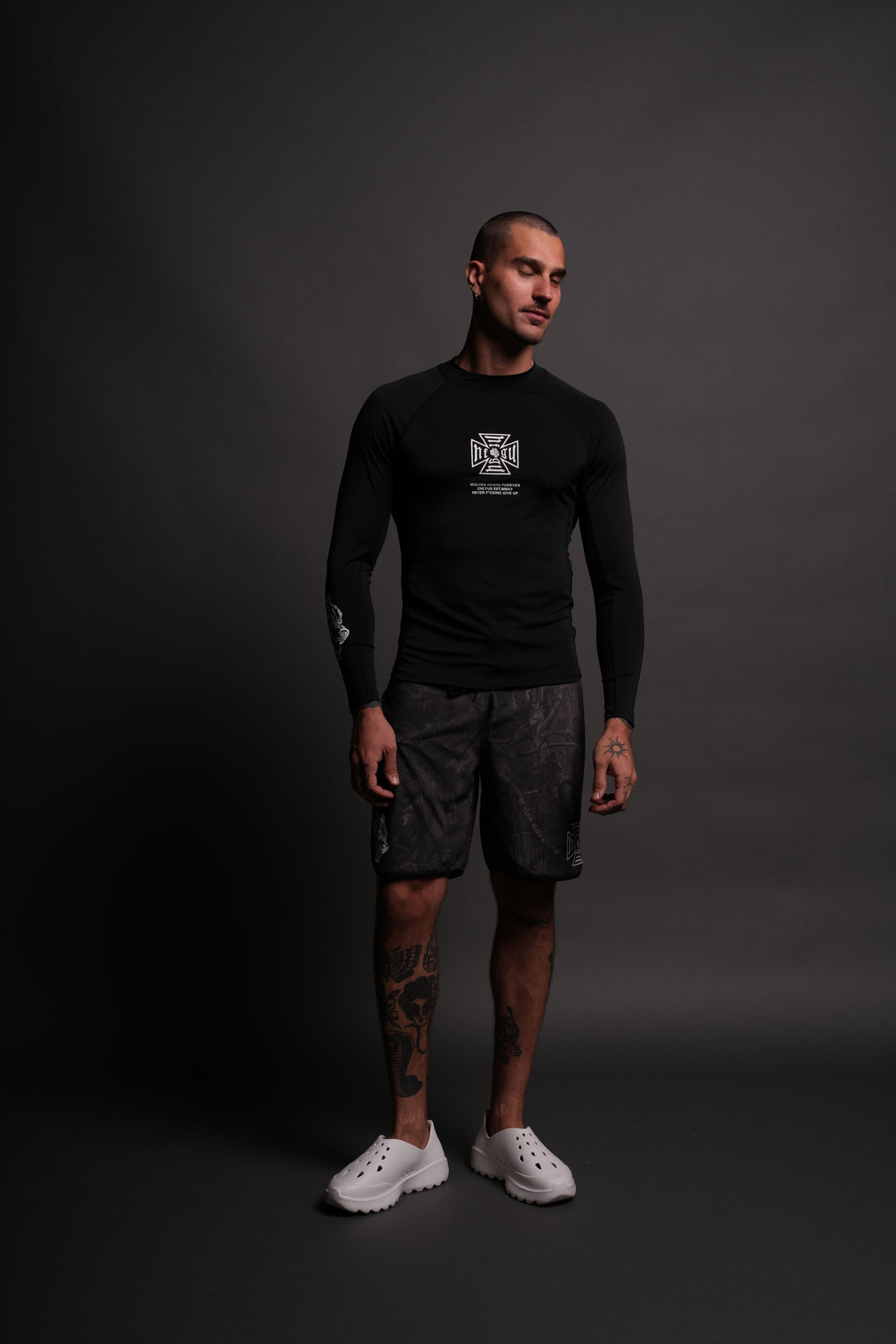 Core Rash Guard in Black