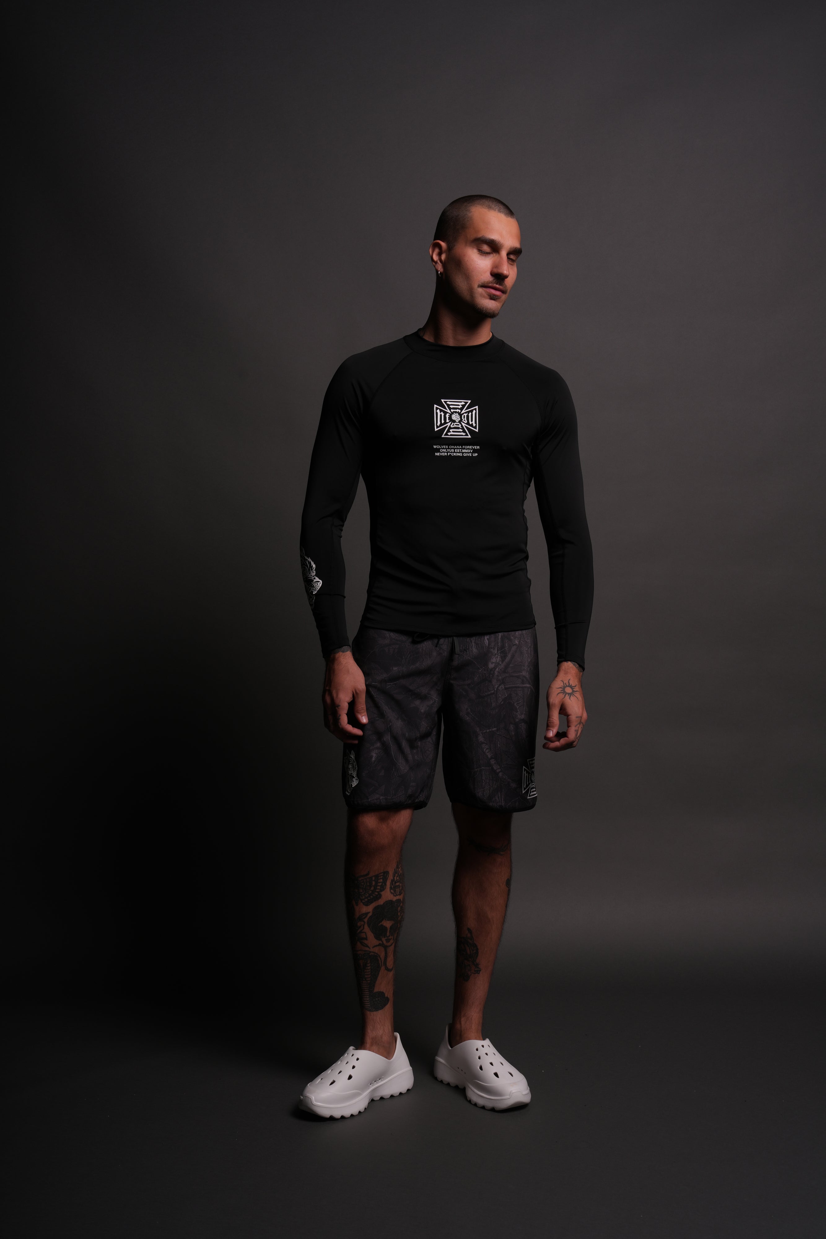 Core Rash Guard in Black