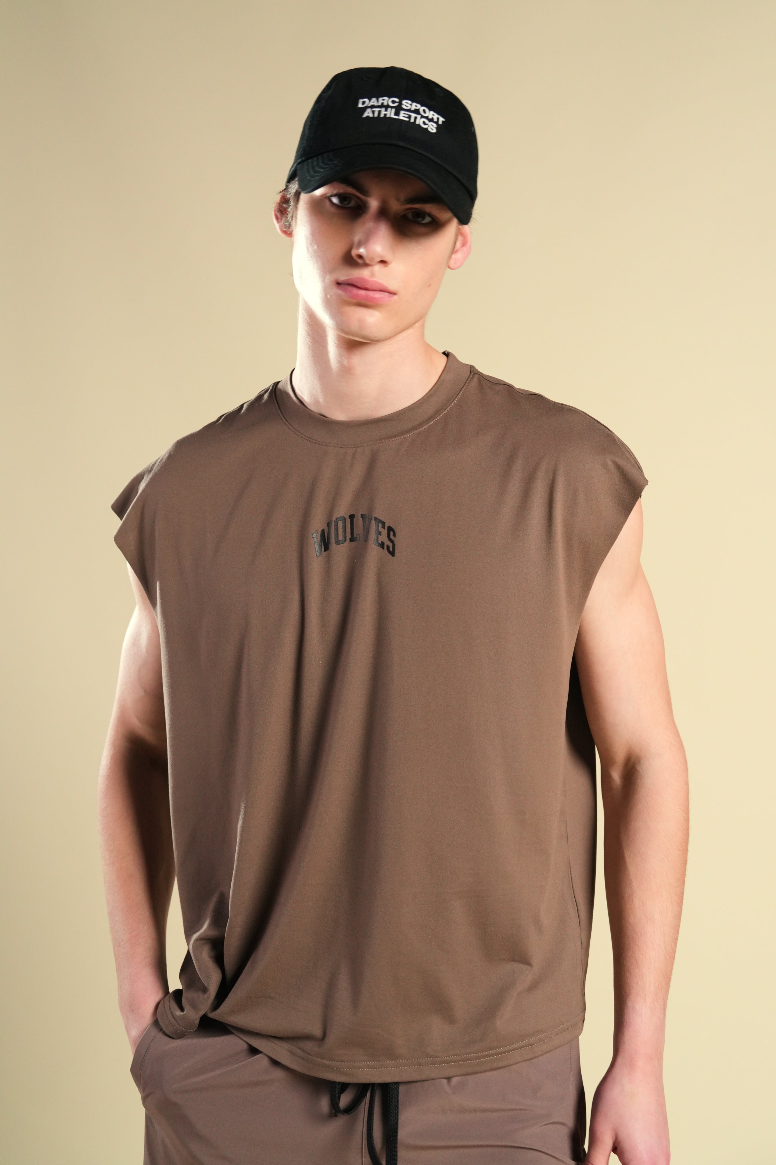 Loyalty Forever "Dry Wolf" Cropped Muscle Tee