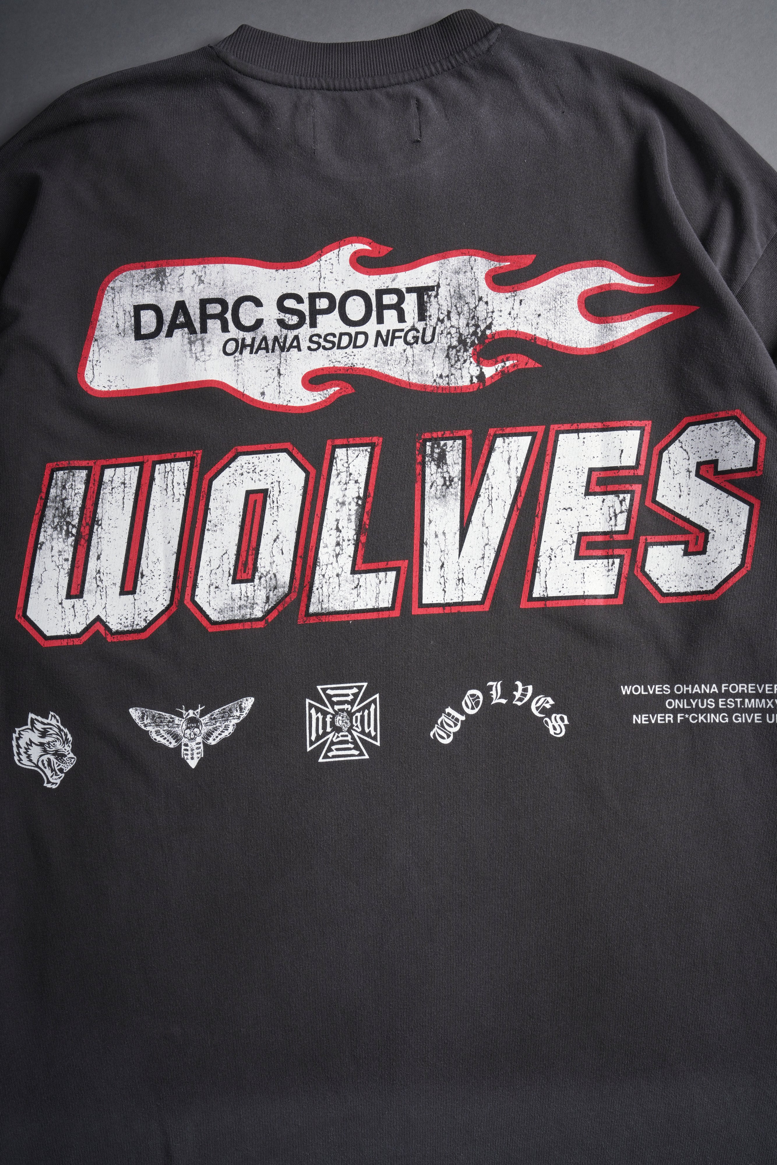 Full Send "Premium" Oversized Tee in Wolf Gray Drift Wash