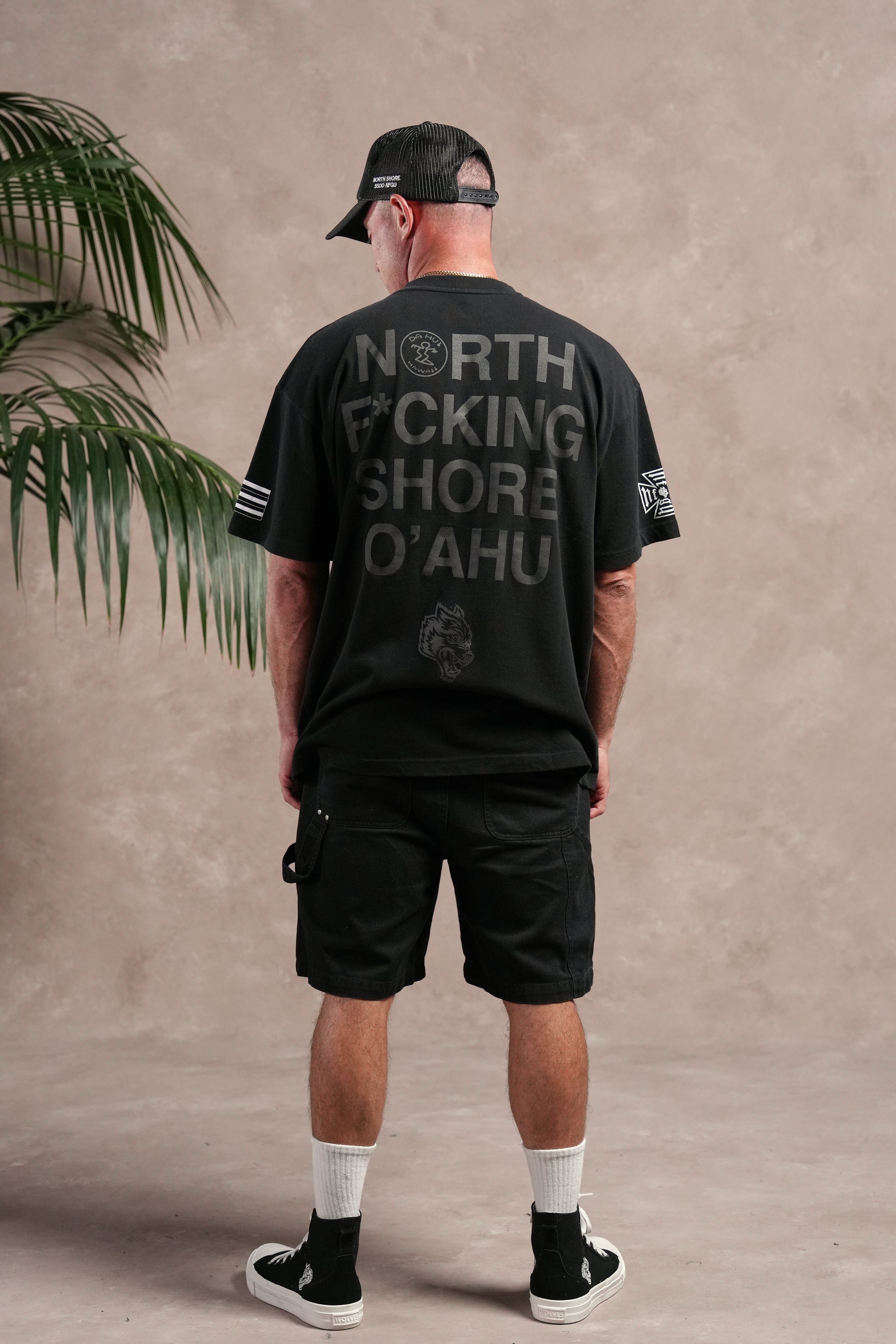 North F*Ckin Shore Premium Oversized Tee in Black