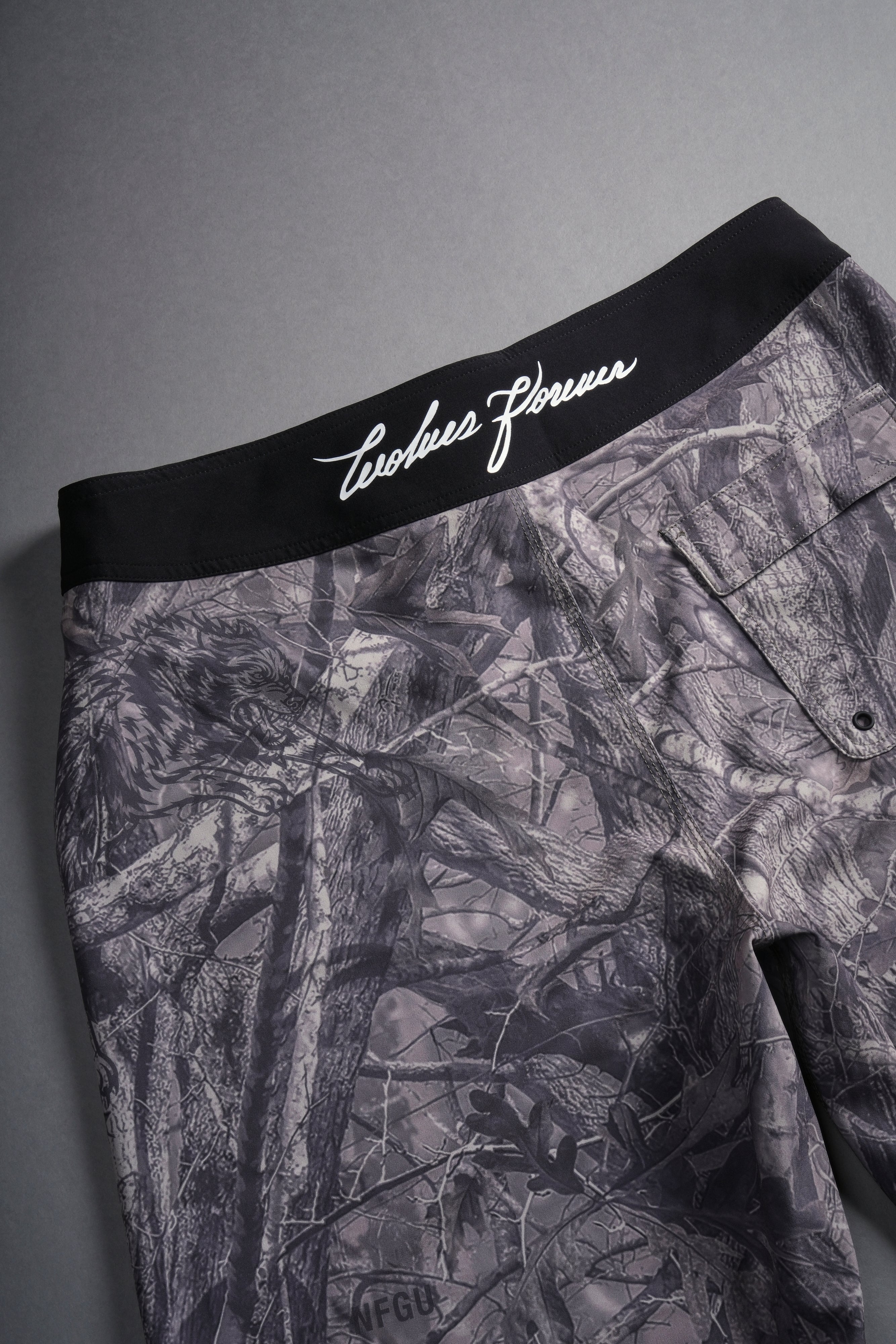 Core Brucey's Board Shorts in Dusk Moss Driftwood Forest Camo