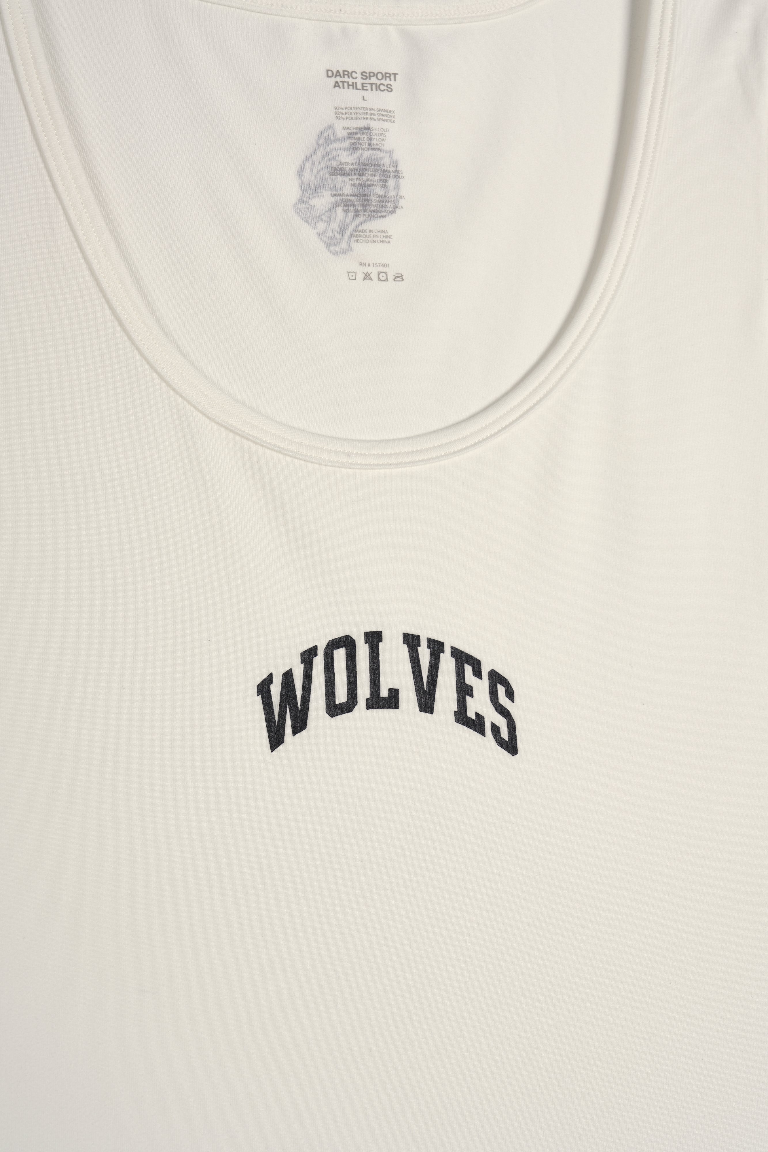 Loyalty Forever "Dry Wolf" Drop Tank in Cream