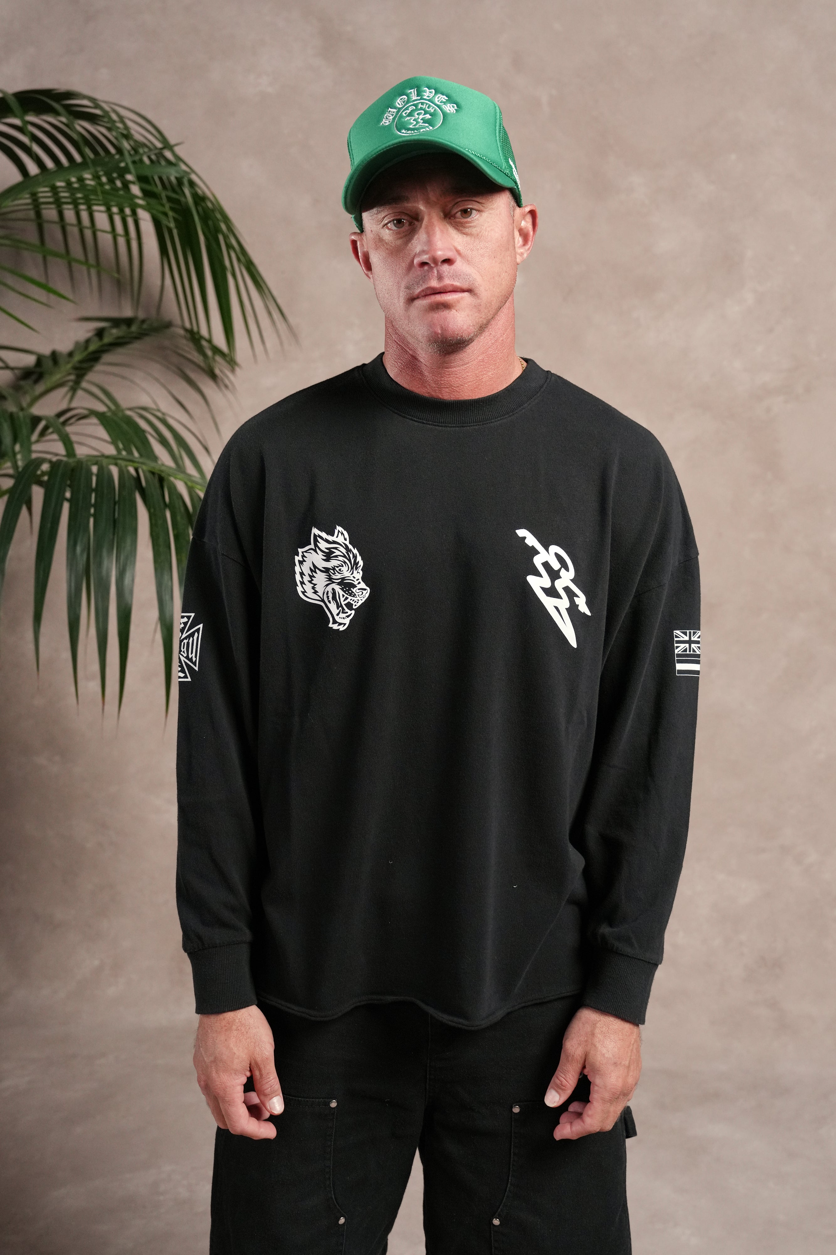 North F*Ckin Shore Premium Box Cut Ls Tee in Black