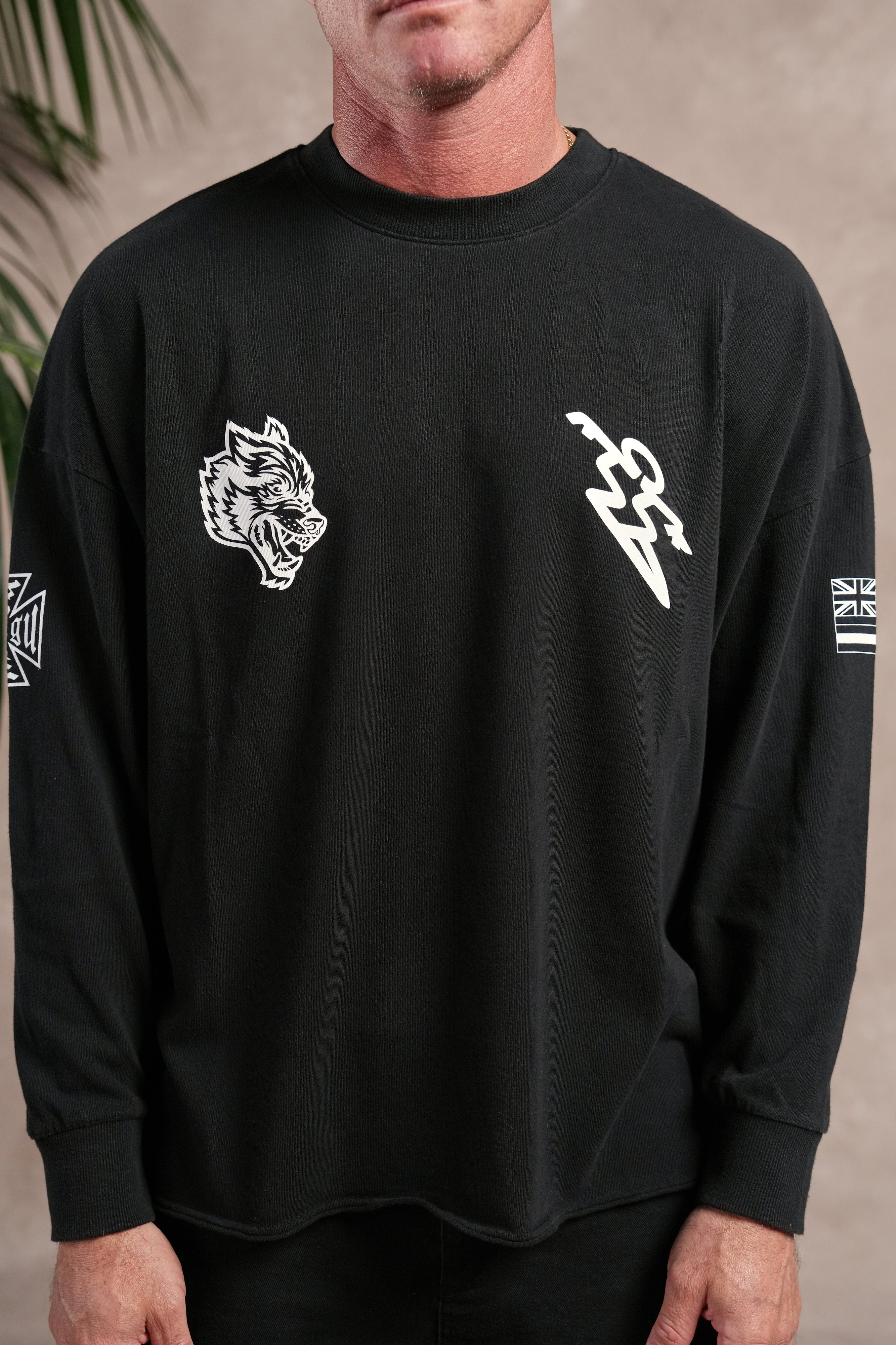 North F*Ckin Shore Premium Box Cut Ls Tee in Black