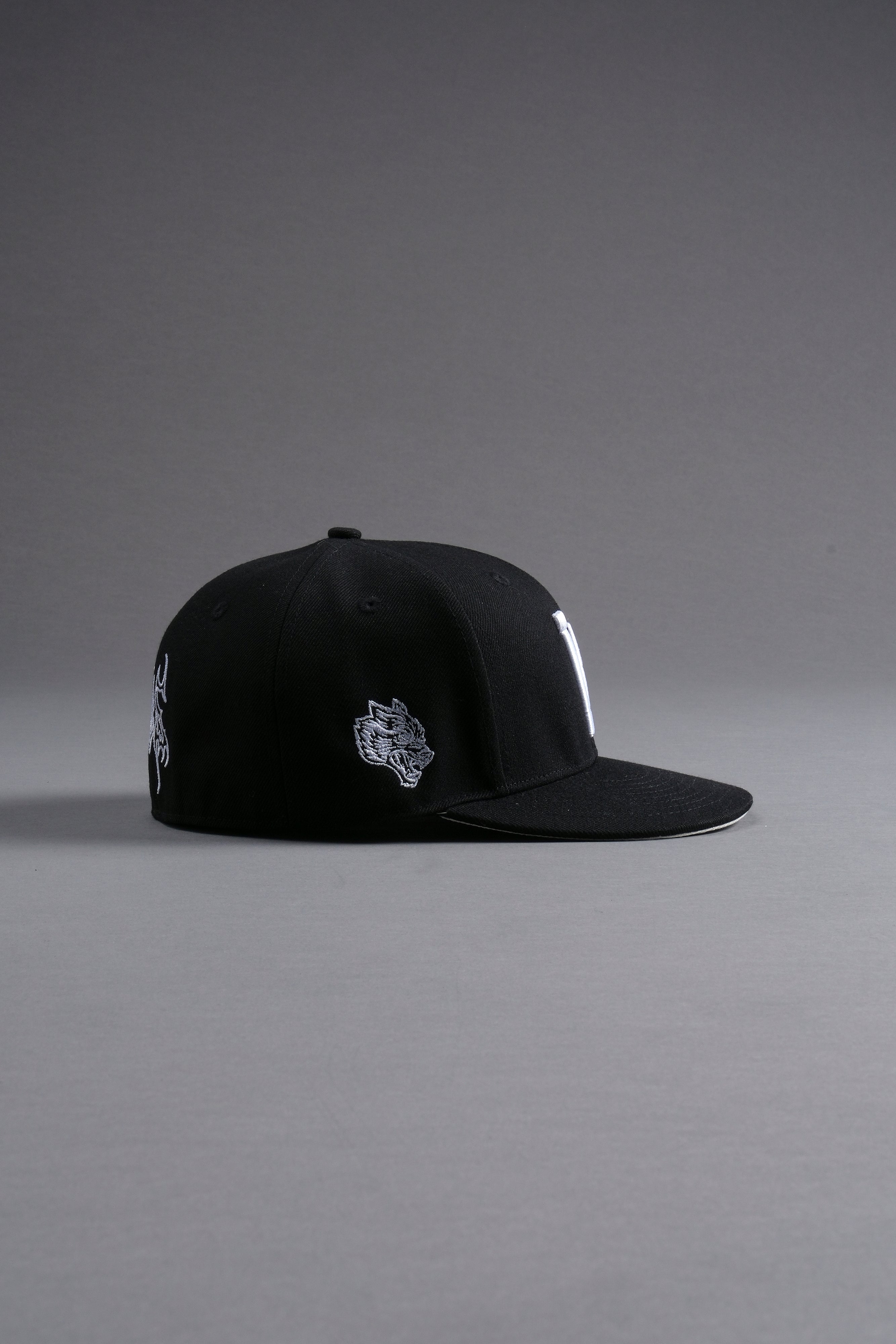 Iron W V2 Fitted Hat in Black