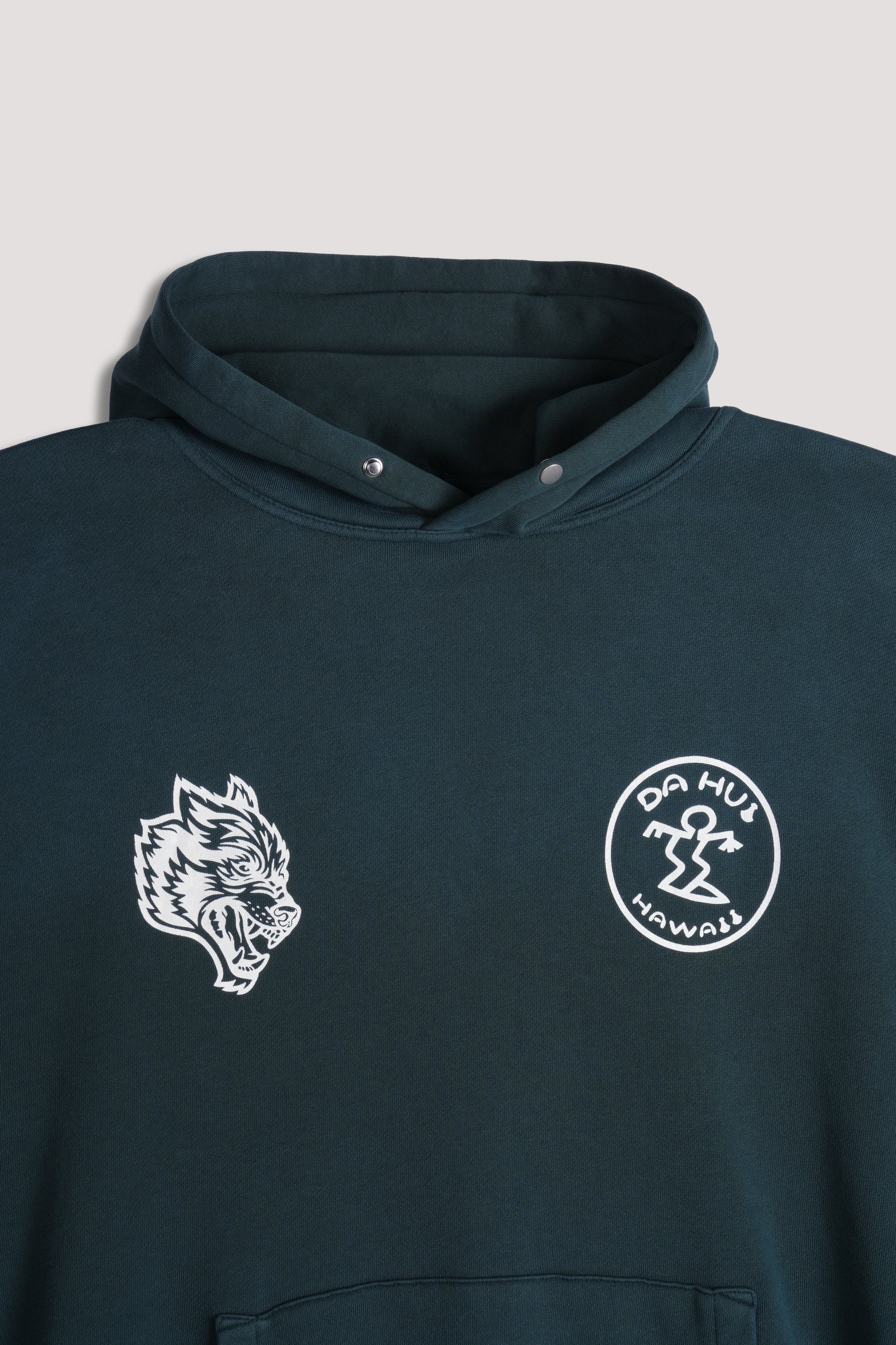 Darc Sport X Da Hui Pierce Hoodie in Forest Pine Sun Fade
