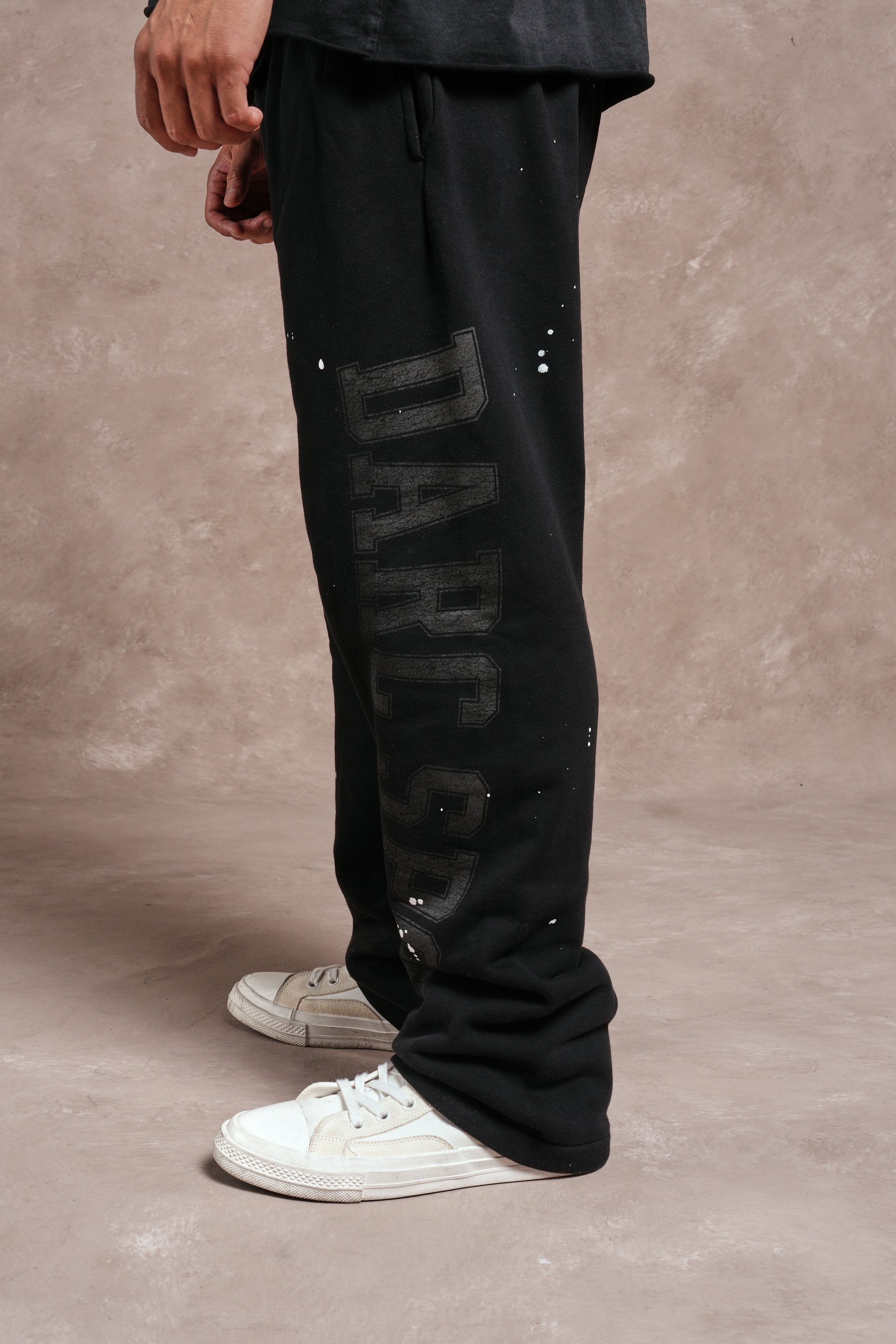 Darc Sport Athletic Club Bigelow Sweat Pants in Black Drift Wash