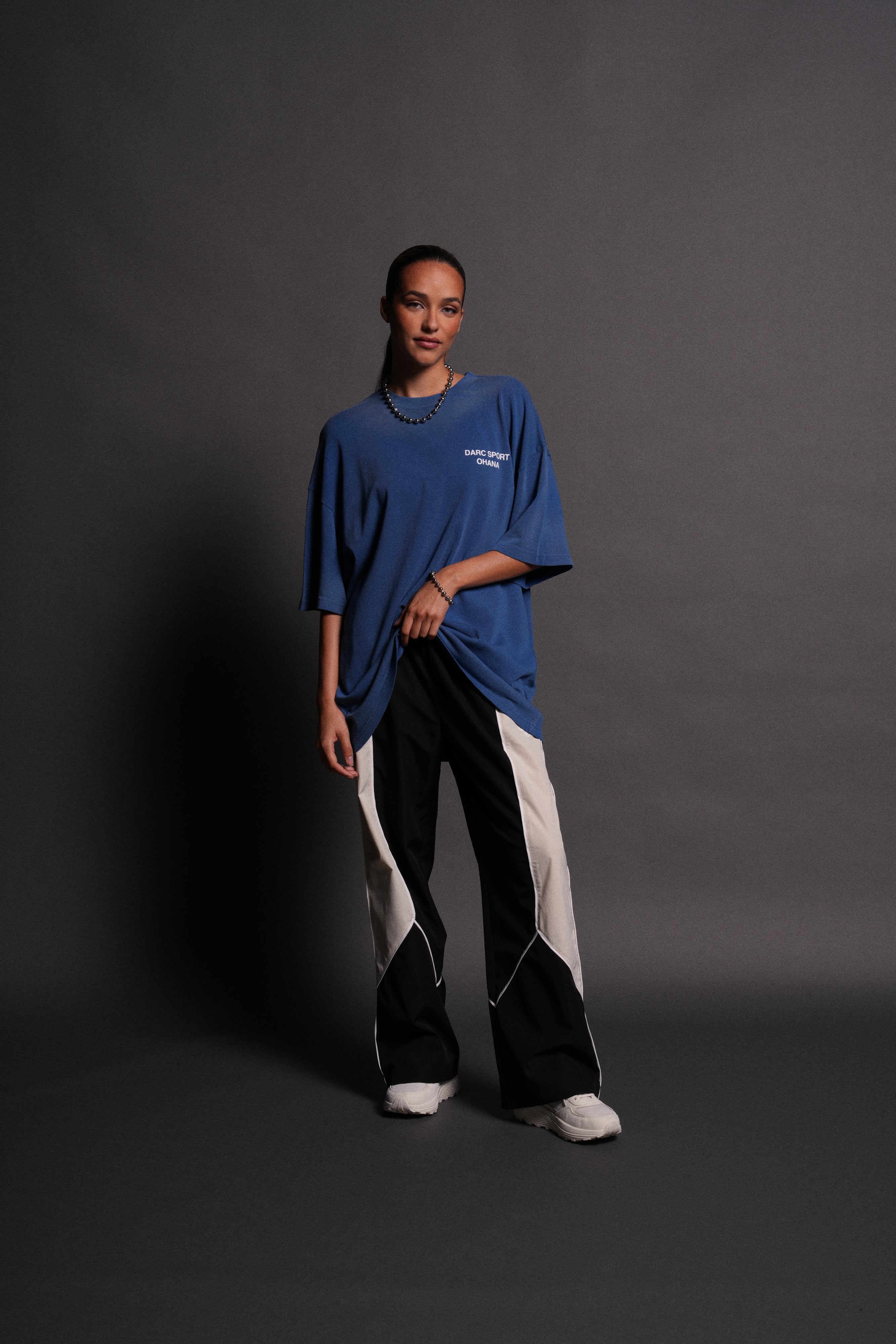 Darc Sport Ohana "Premium" Oversized Tee in Darc Cobalt Drift Wash