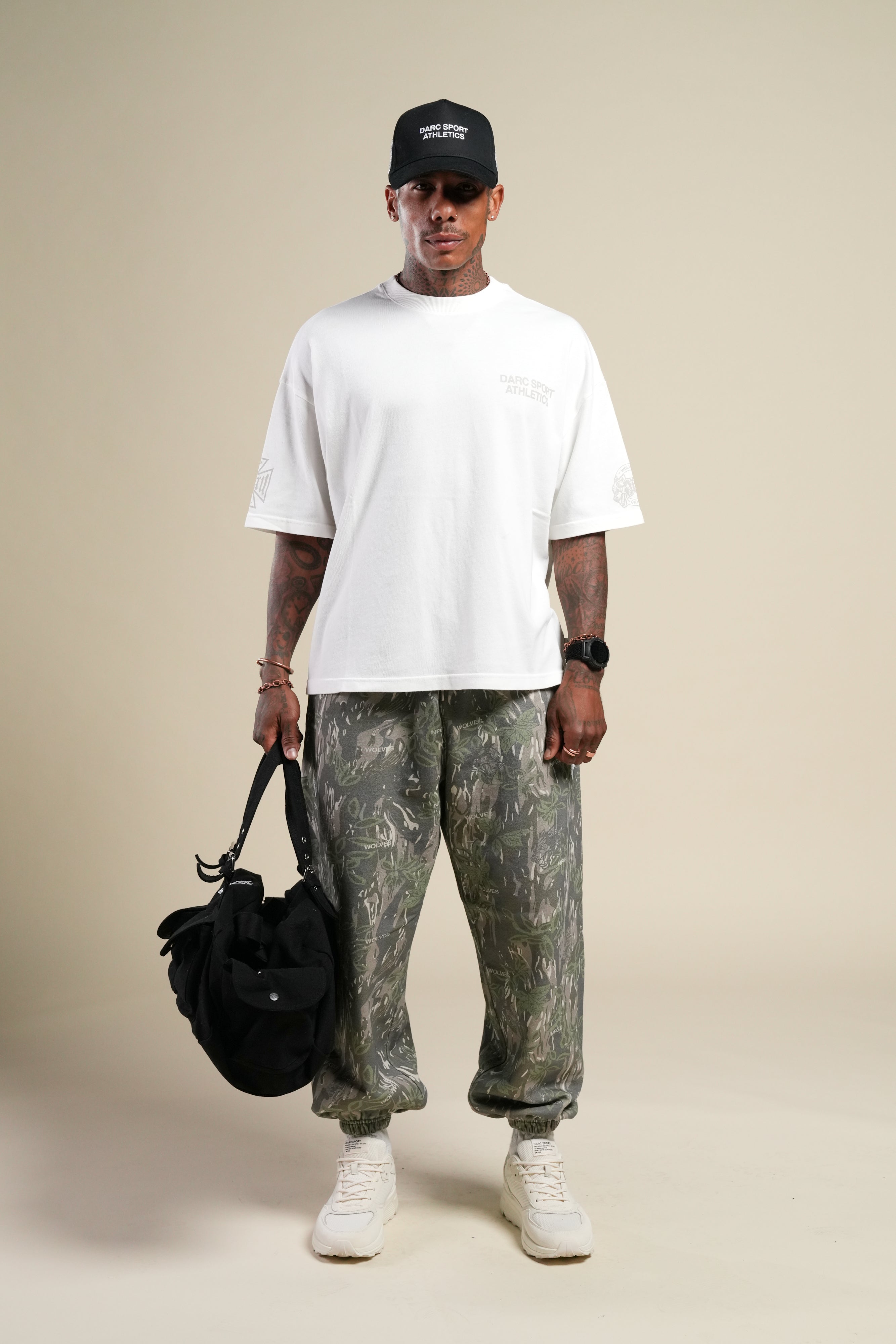 Darc Sport Athletics Premium Box Cut Tee in Cream