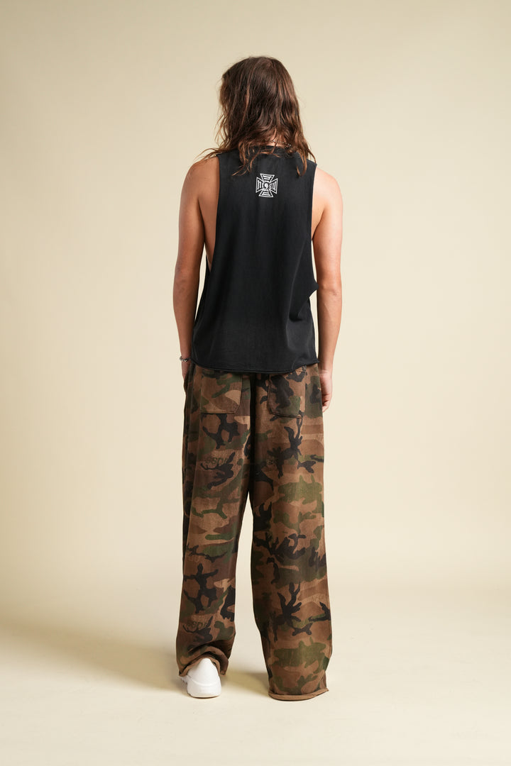 Chopper Patch Moaty Sweat Pants in Ohana Woodland Camo