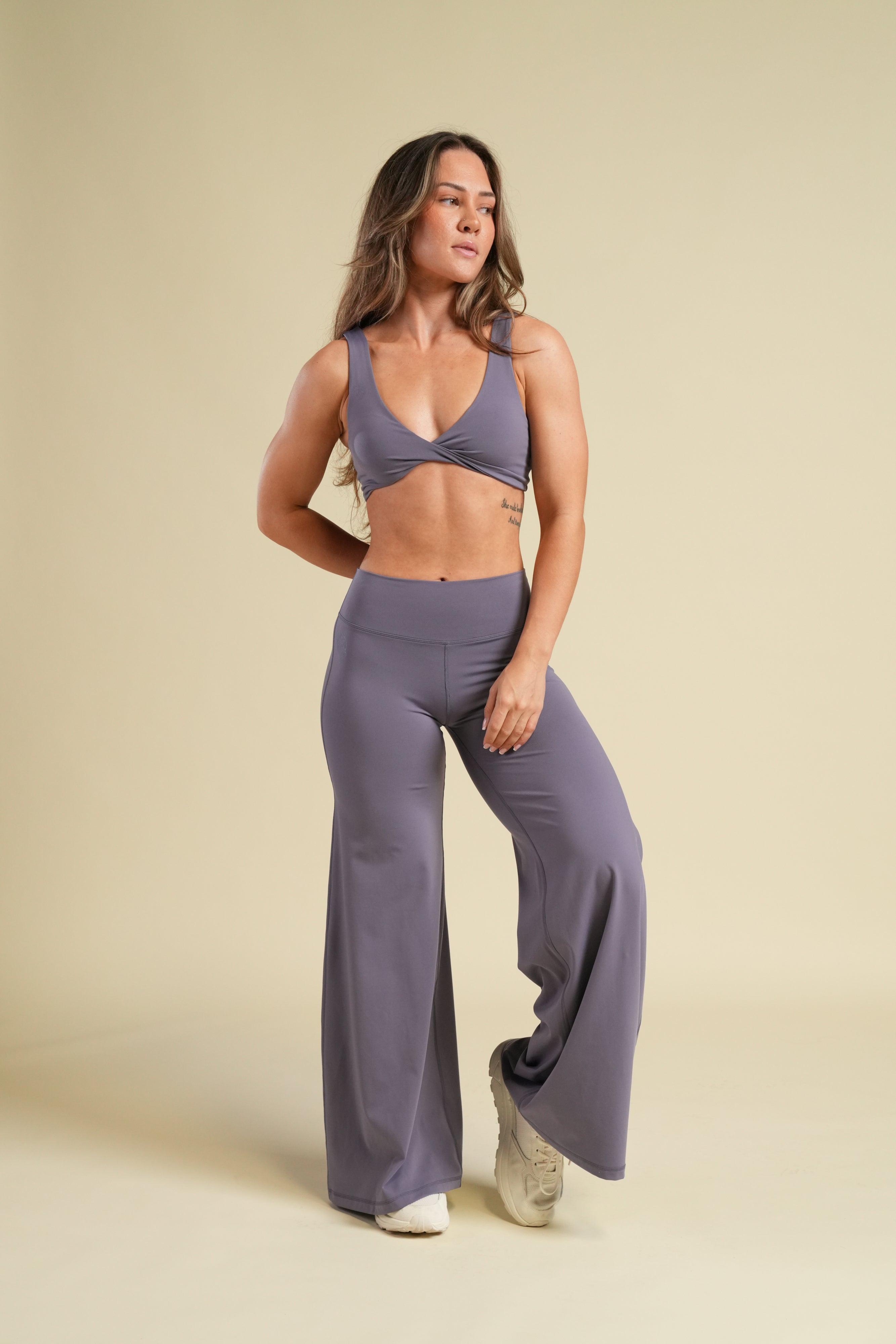 Dual Wolf Forever Wide Leg Energy Pant