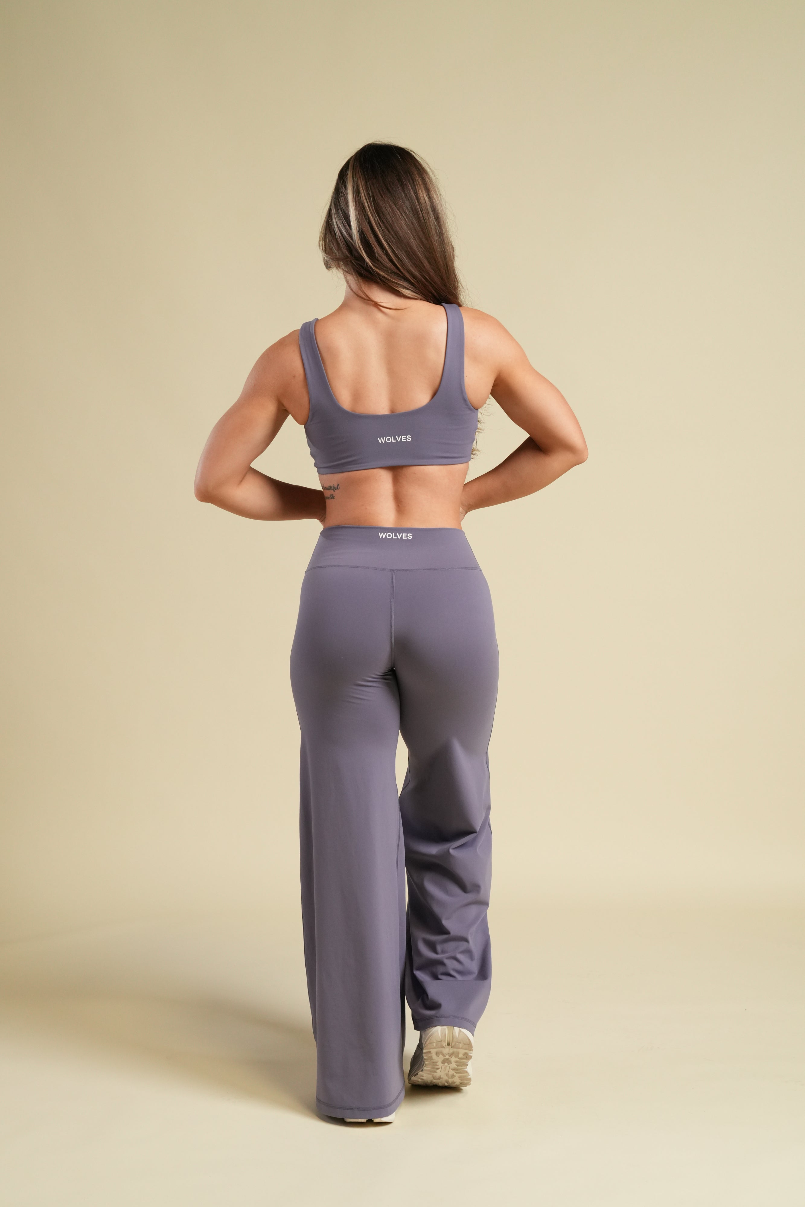 Dual Wolf Forever Wide Leg Energy Pant