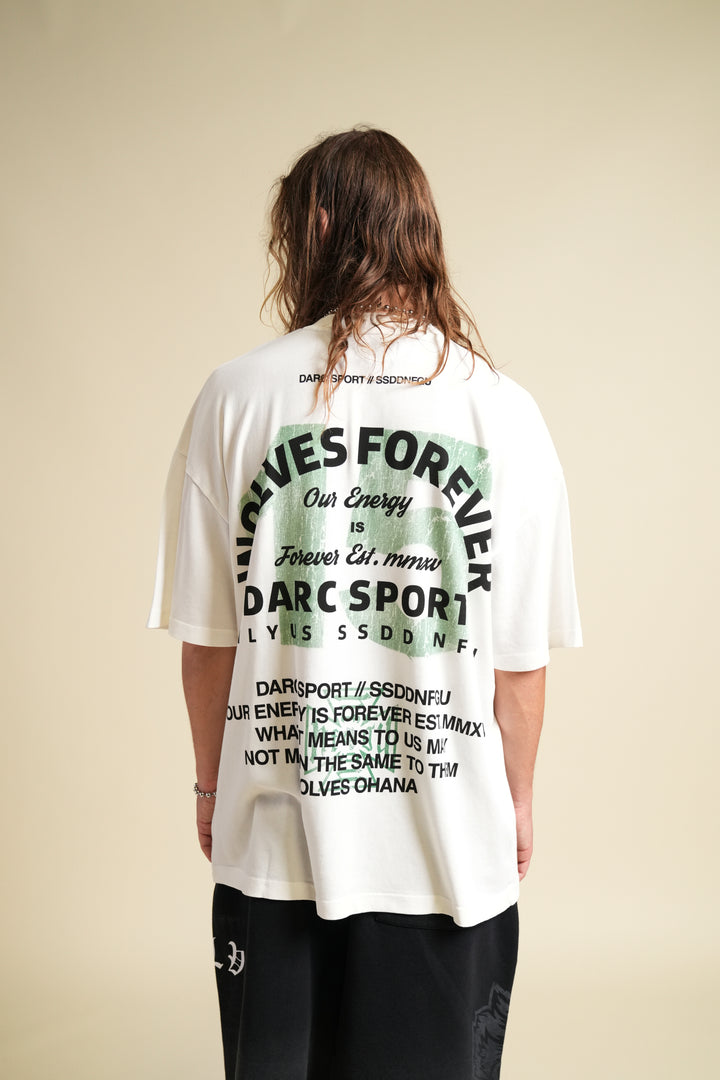 Ohana Energy "Premium" Oversized Tee in Cream