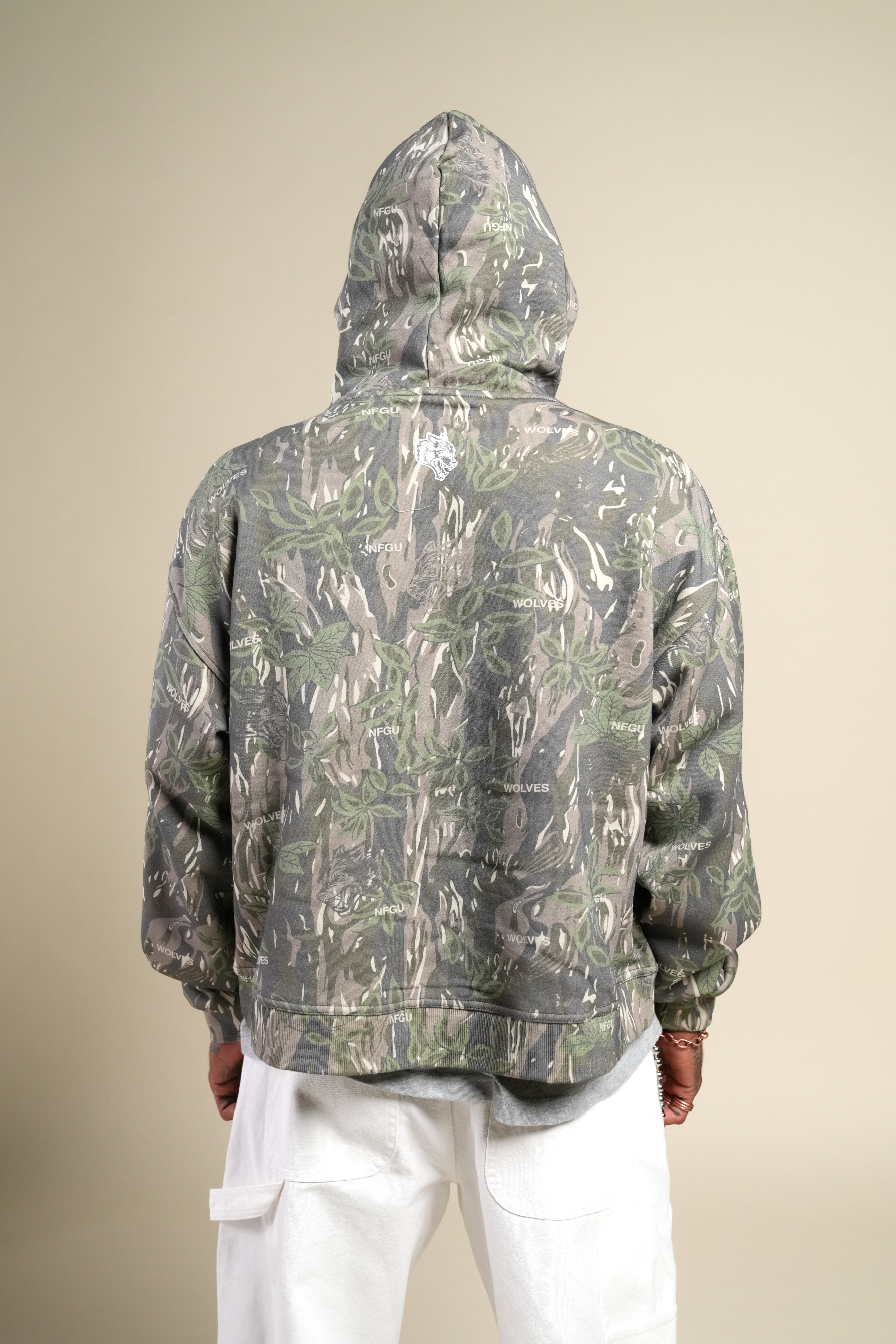 Only Loyalty Box Cut "Pierce" Hoodie in Norse Camo