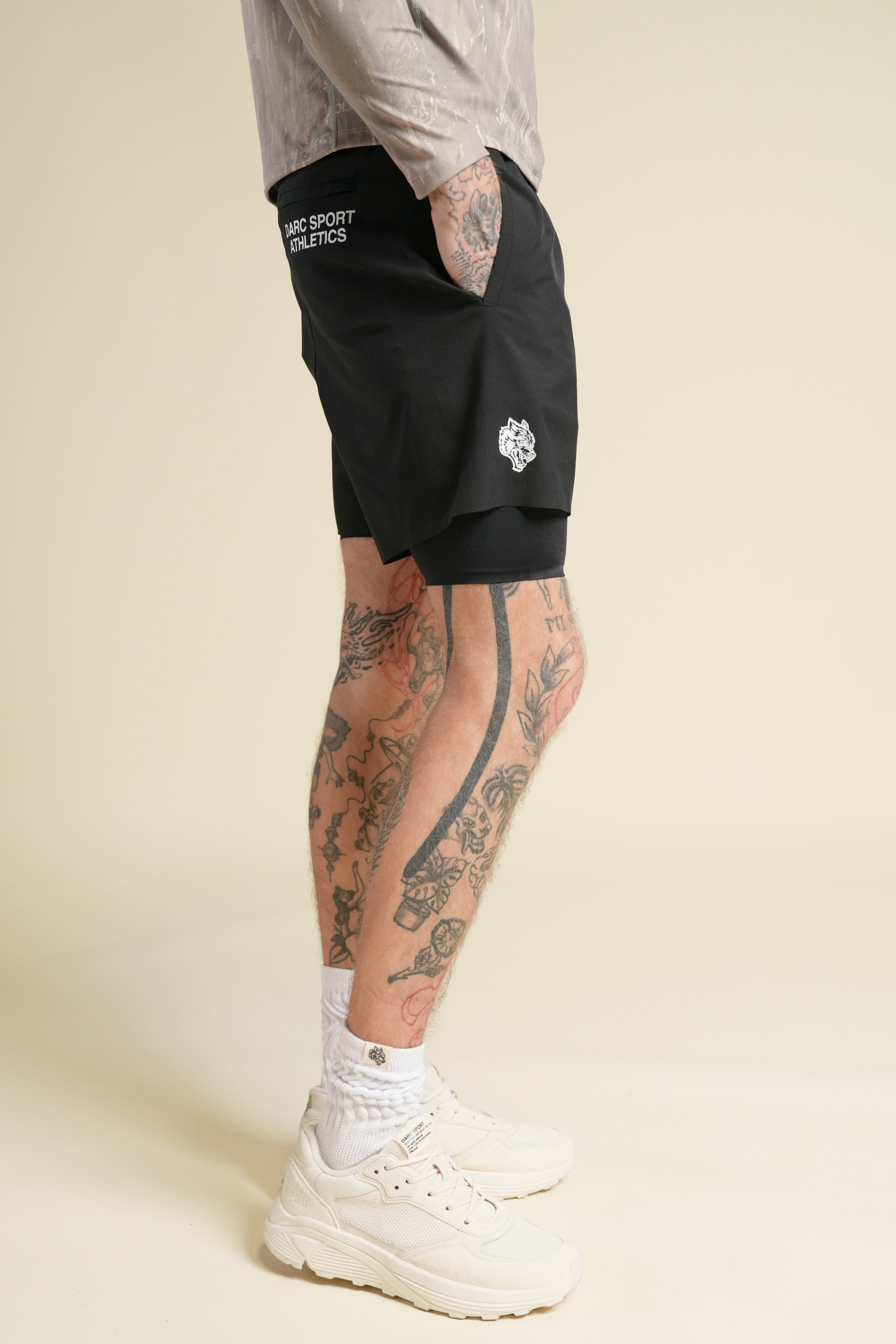 Dual Core Compression Shorts in Black