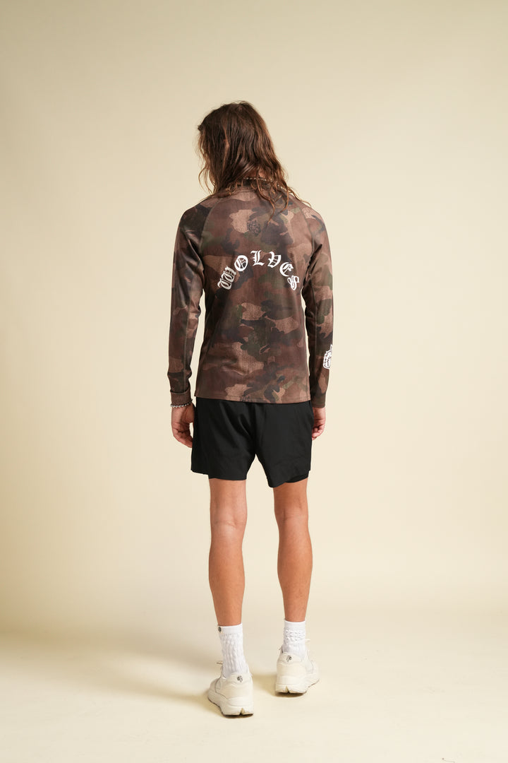 Core Chopper Rash Guard in Ohana Woodland Camo