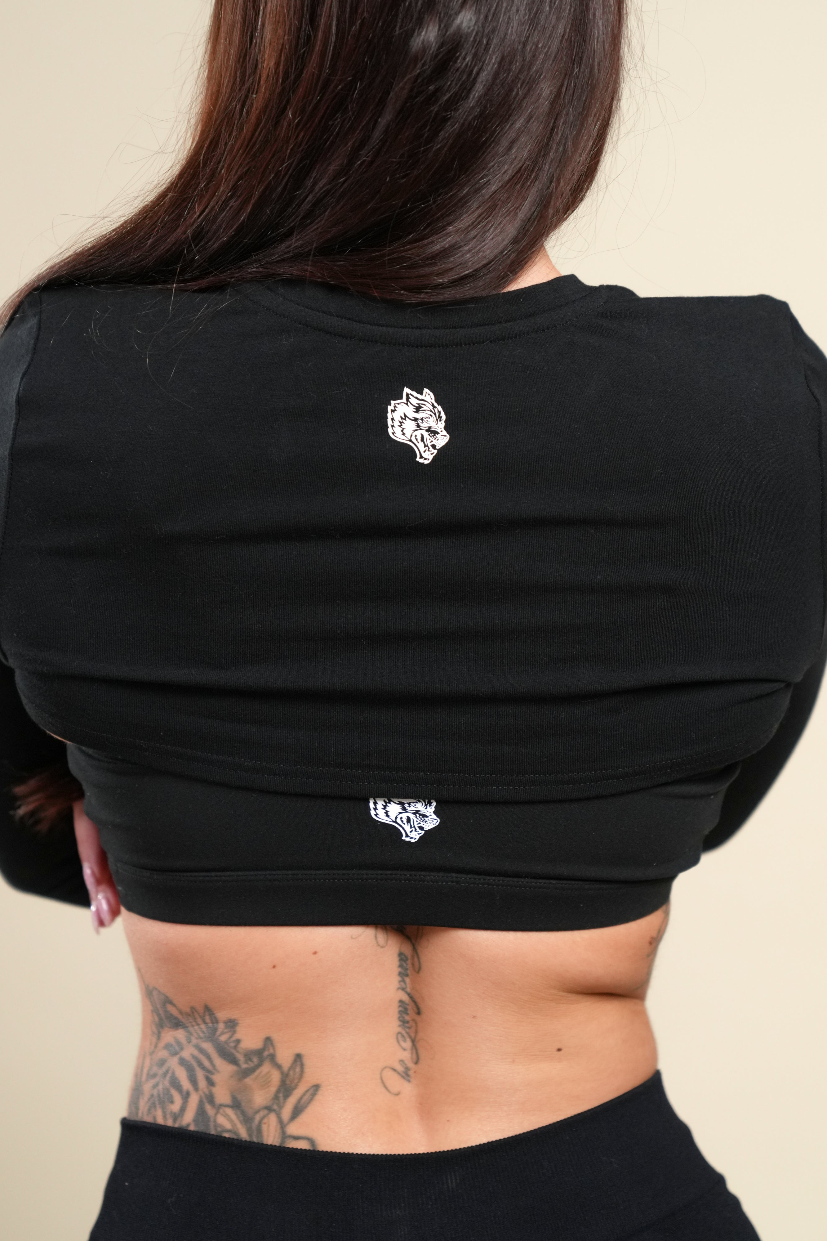 Wolf "Tegan" Energy Twist Bra in Black