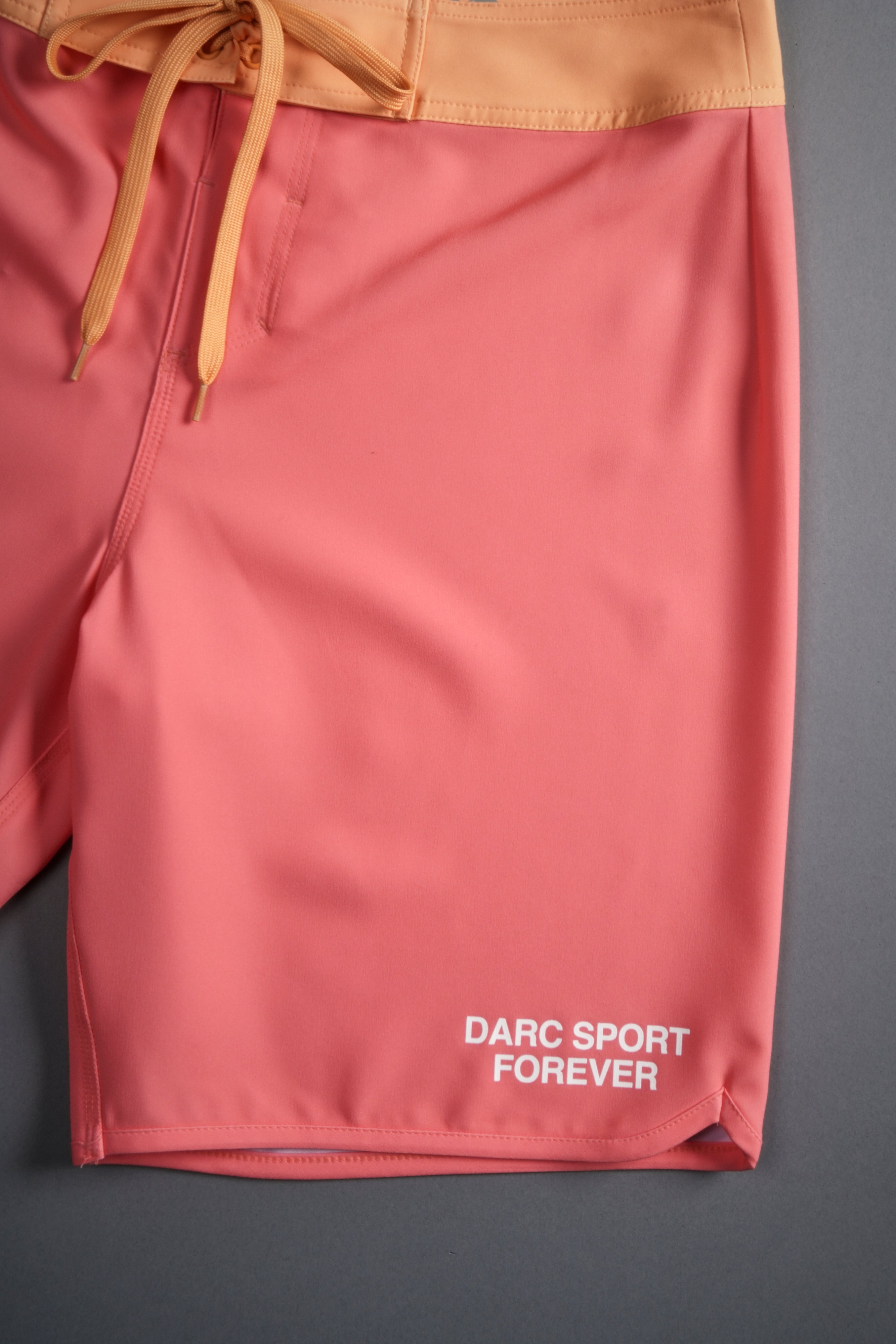 Darc Sport Forever Board Shorts in Neon Coral/Yellow Orange