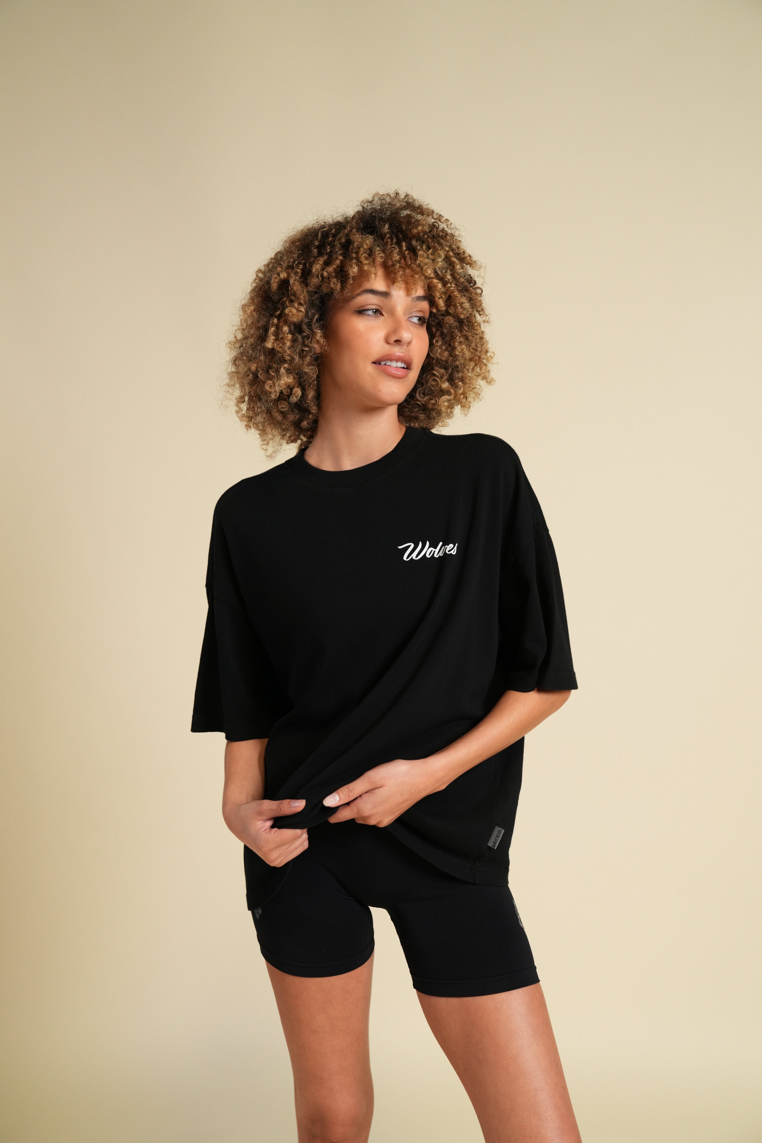 Cursive Wolves Premium Women's Box Cut Tee