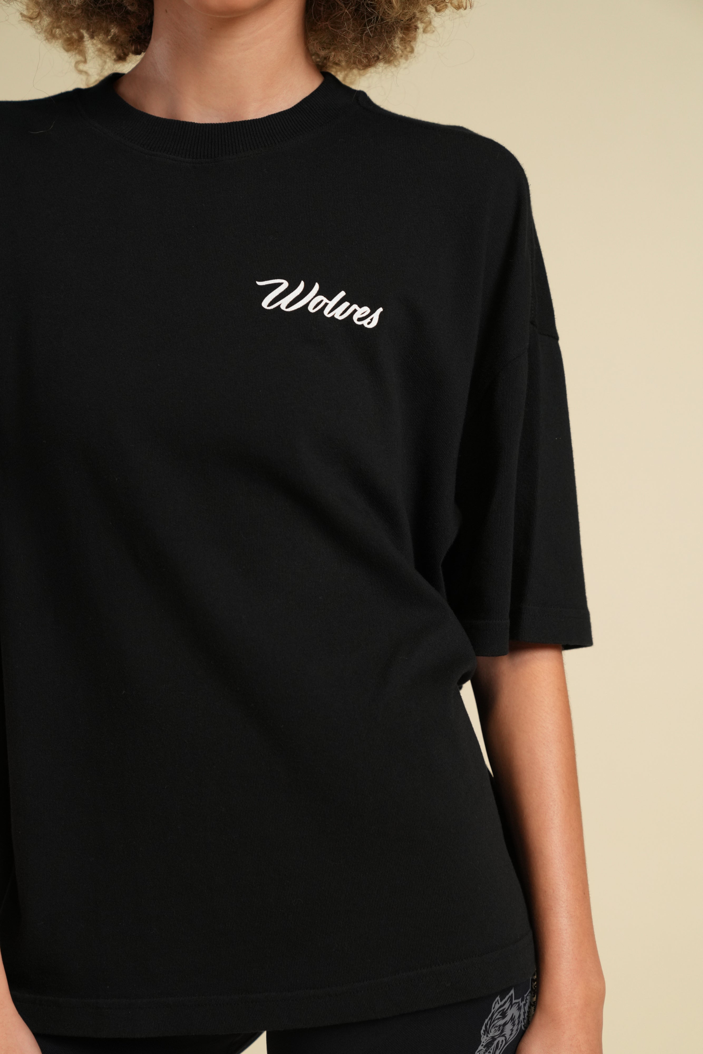 Cursive Wolves Premium Women's Box Cut Tee