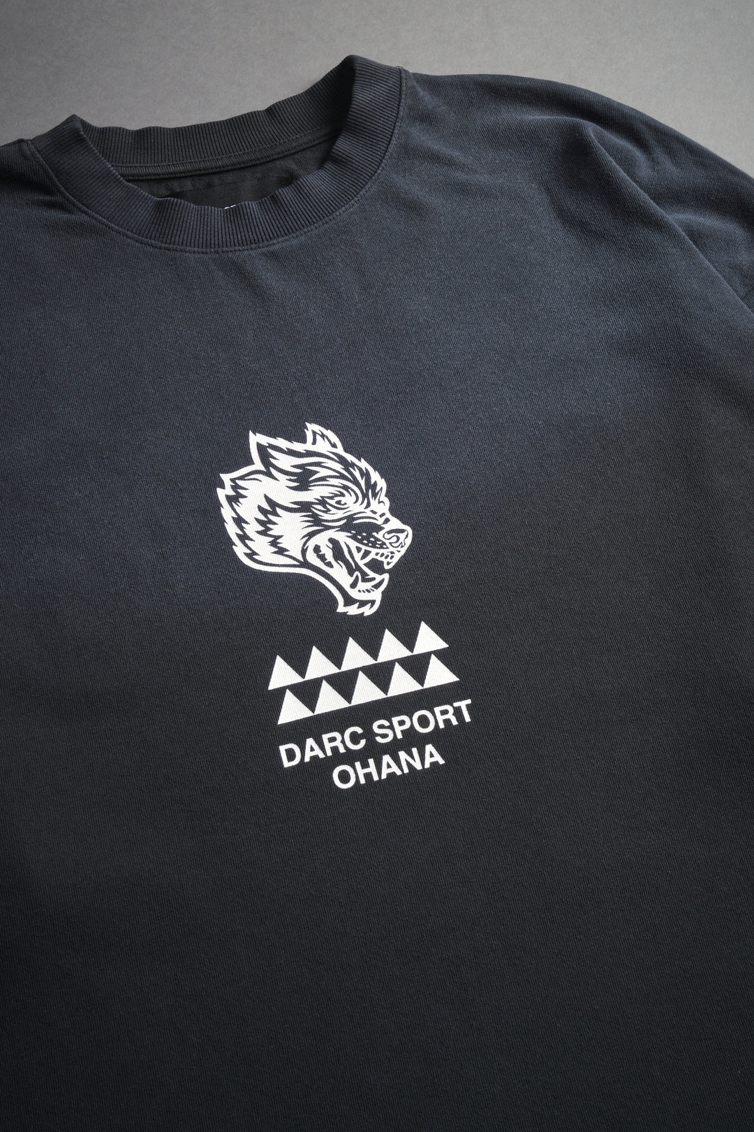Wolves Mana "Premium" Oversized Tee in Darc Ash Sun Fade