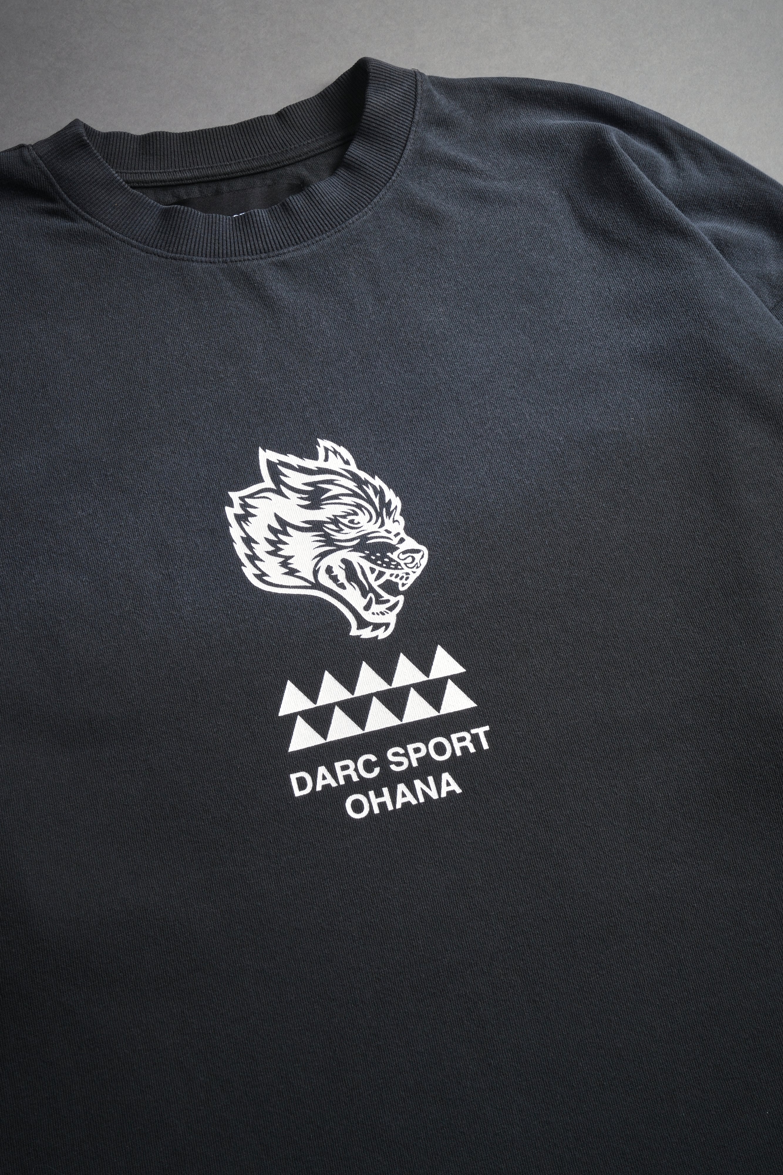 Wolves Mana "Premium" Oversized Tee in Darc Ash Sun Fade